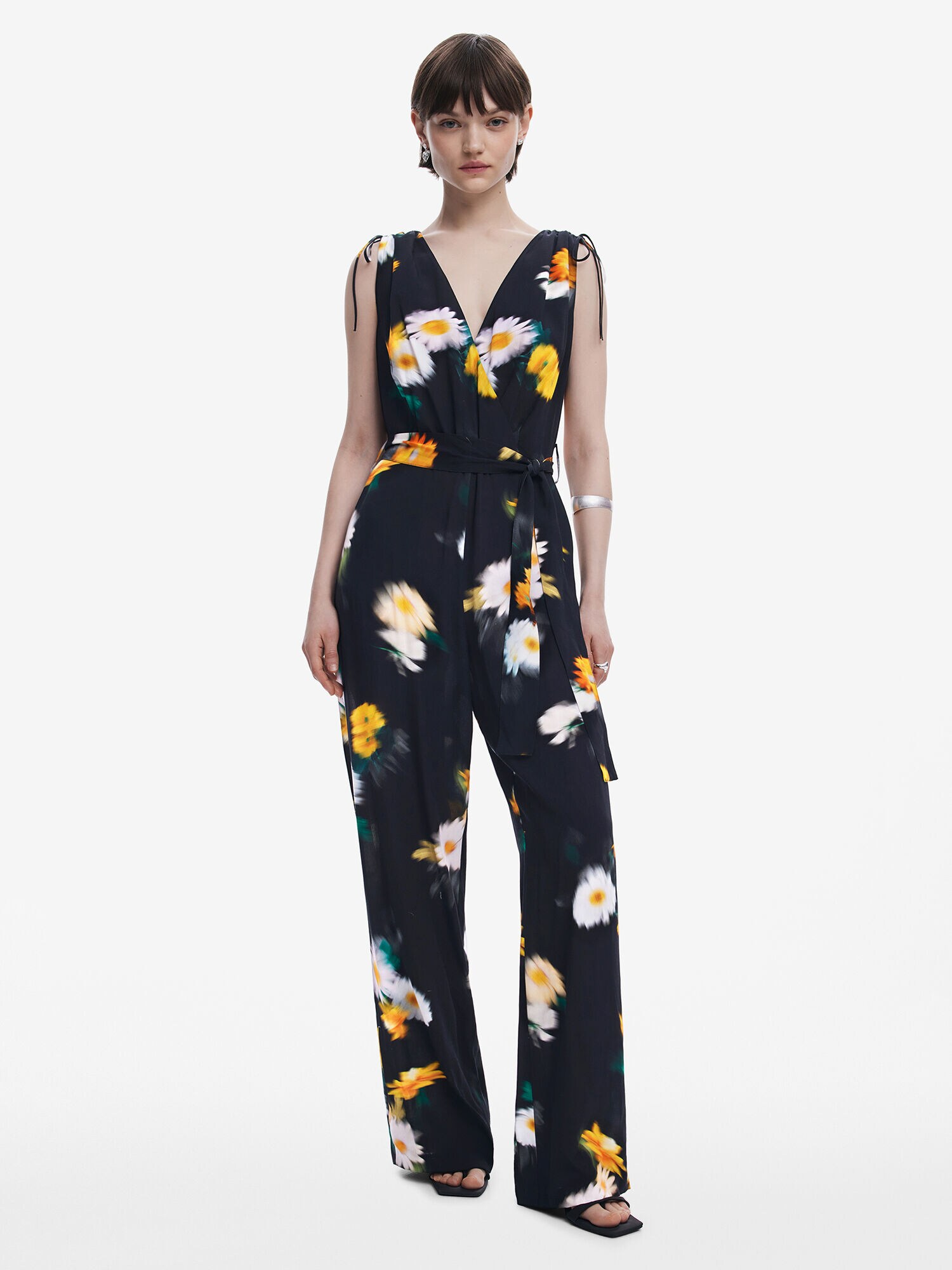 Desigual Kezeslábas  sárga / smaragd / fekete / fehér termék 2. képe
