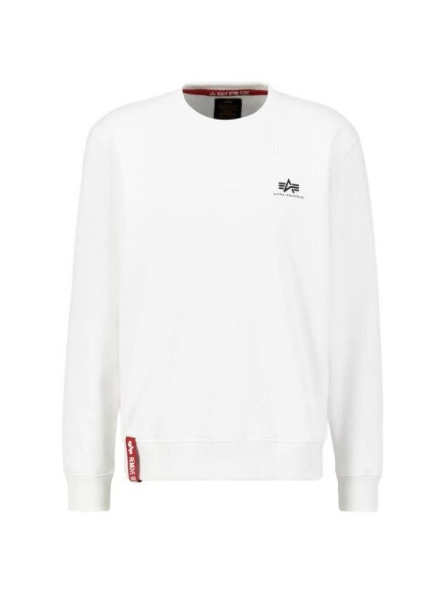 ALPHA INDUSTRIES Mikina 'Basic Small Logo'  biela