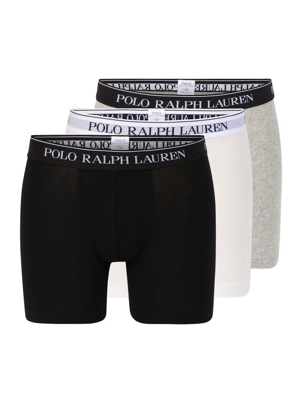 Boxershorts gråmelerad / svart