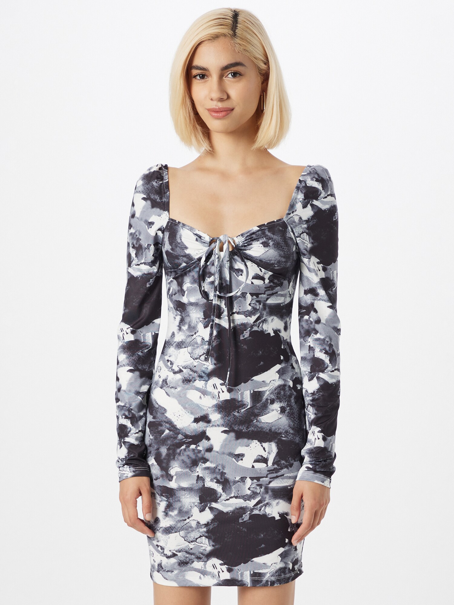 Nasty Gal Ruha  szürke / fekete / fehér termék 2. képe