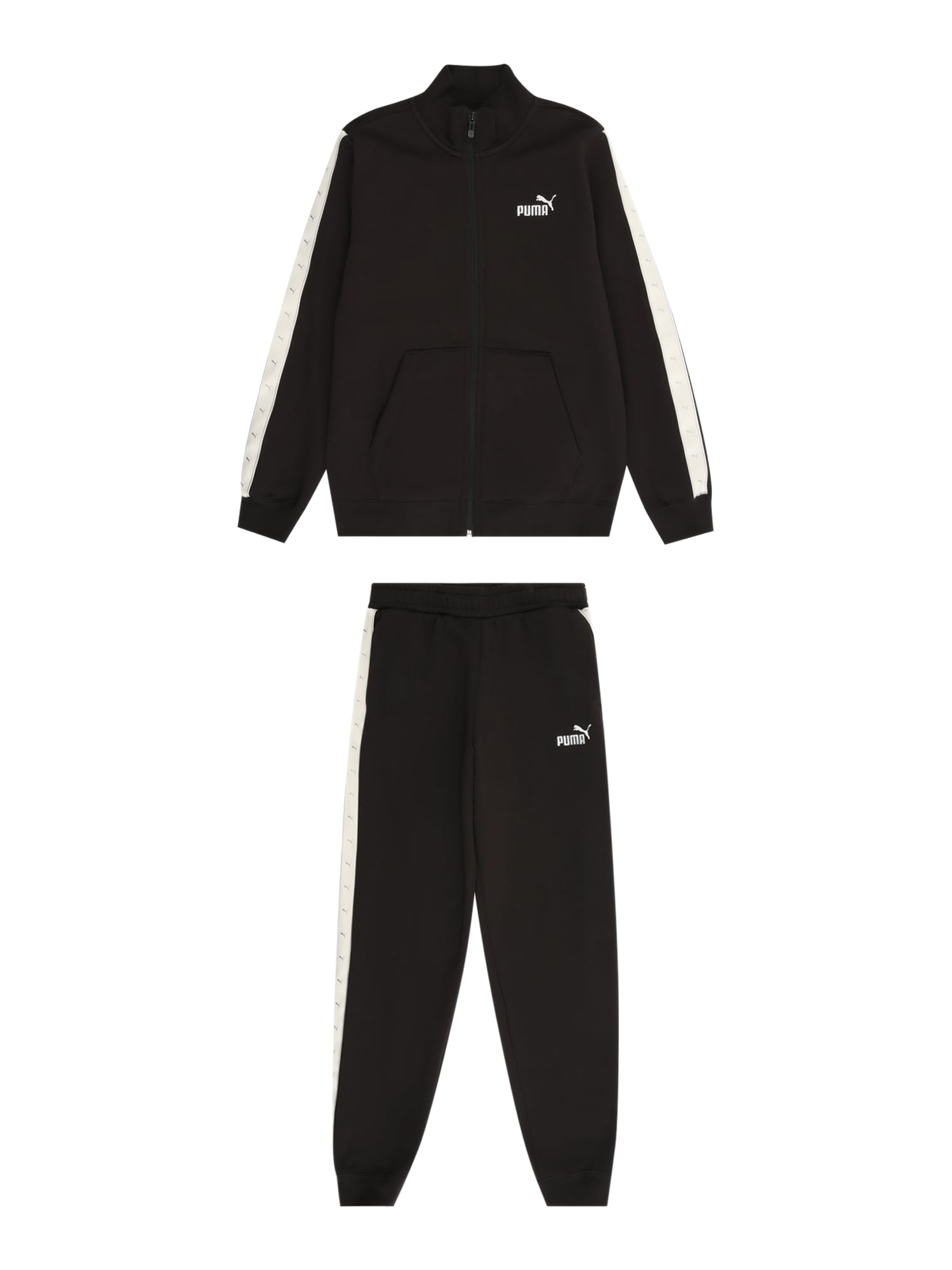 PUMA Jogging ruhák 'ESS'  fekete / fehér / természetes fehér akciós termékkép 1