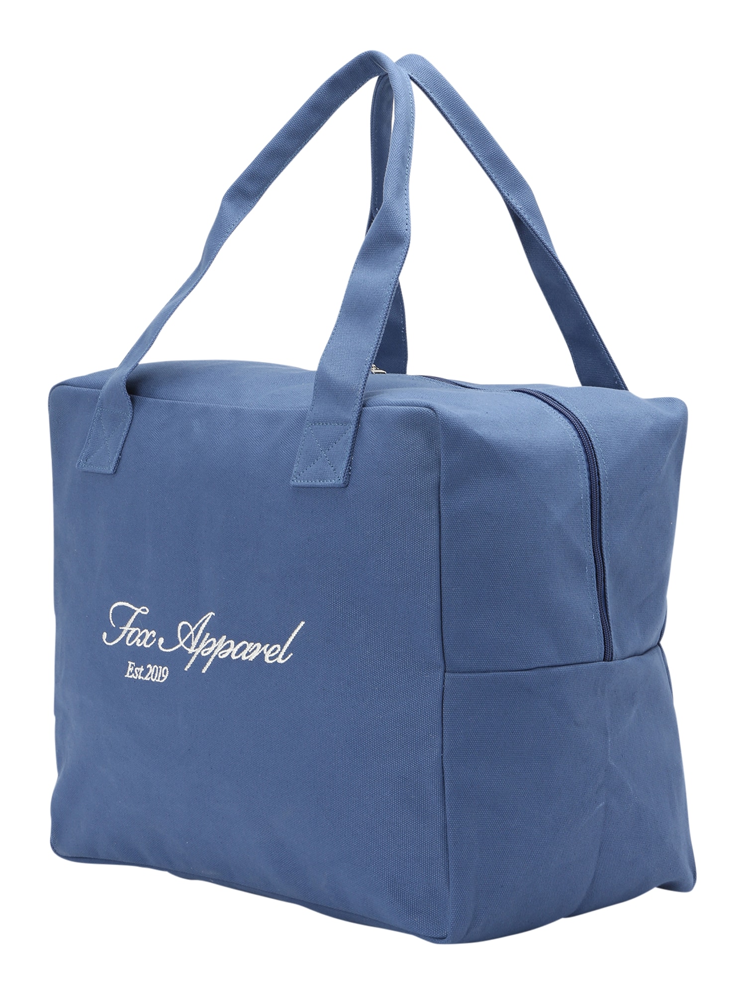 DAN FOX APPAREL Nakupovalna torba 'Finnley'  modra / bela