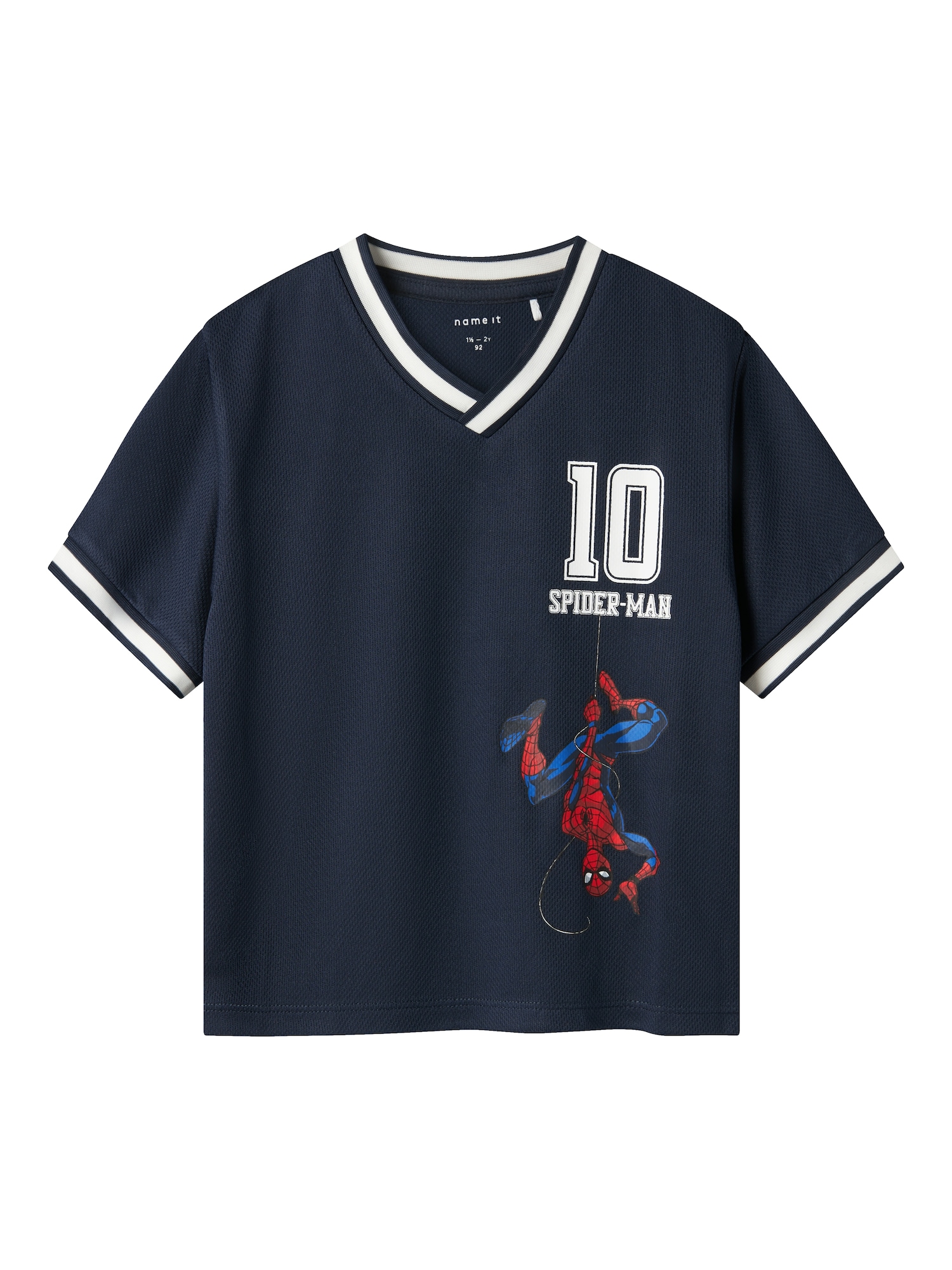 NAME IT Tricou NMMatz Spider  albastru / albastru marin / roşu închis / alb