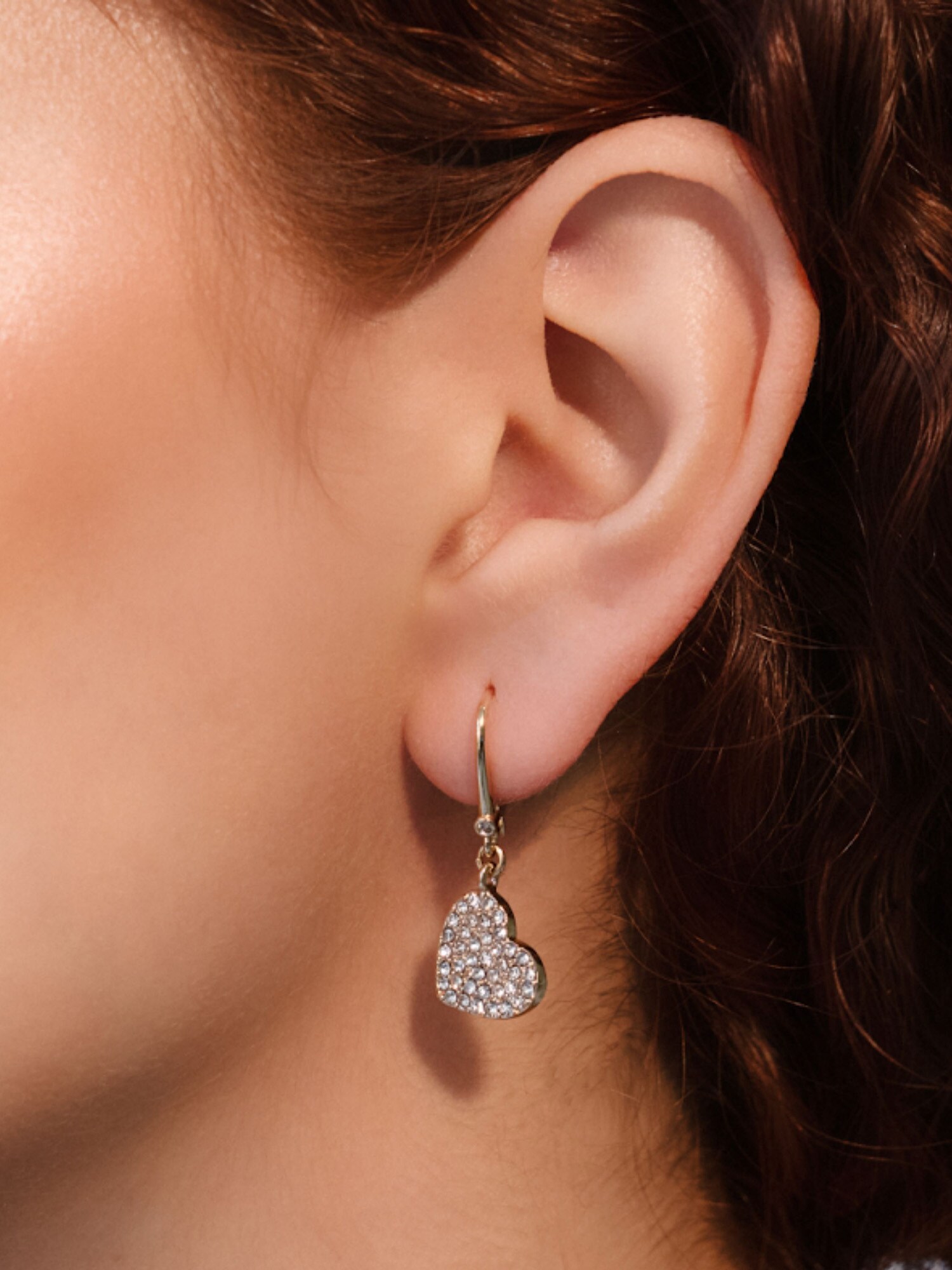 DKNY Fülbevalók 'HEART'  arany / átlátszó termék 2. képe