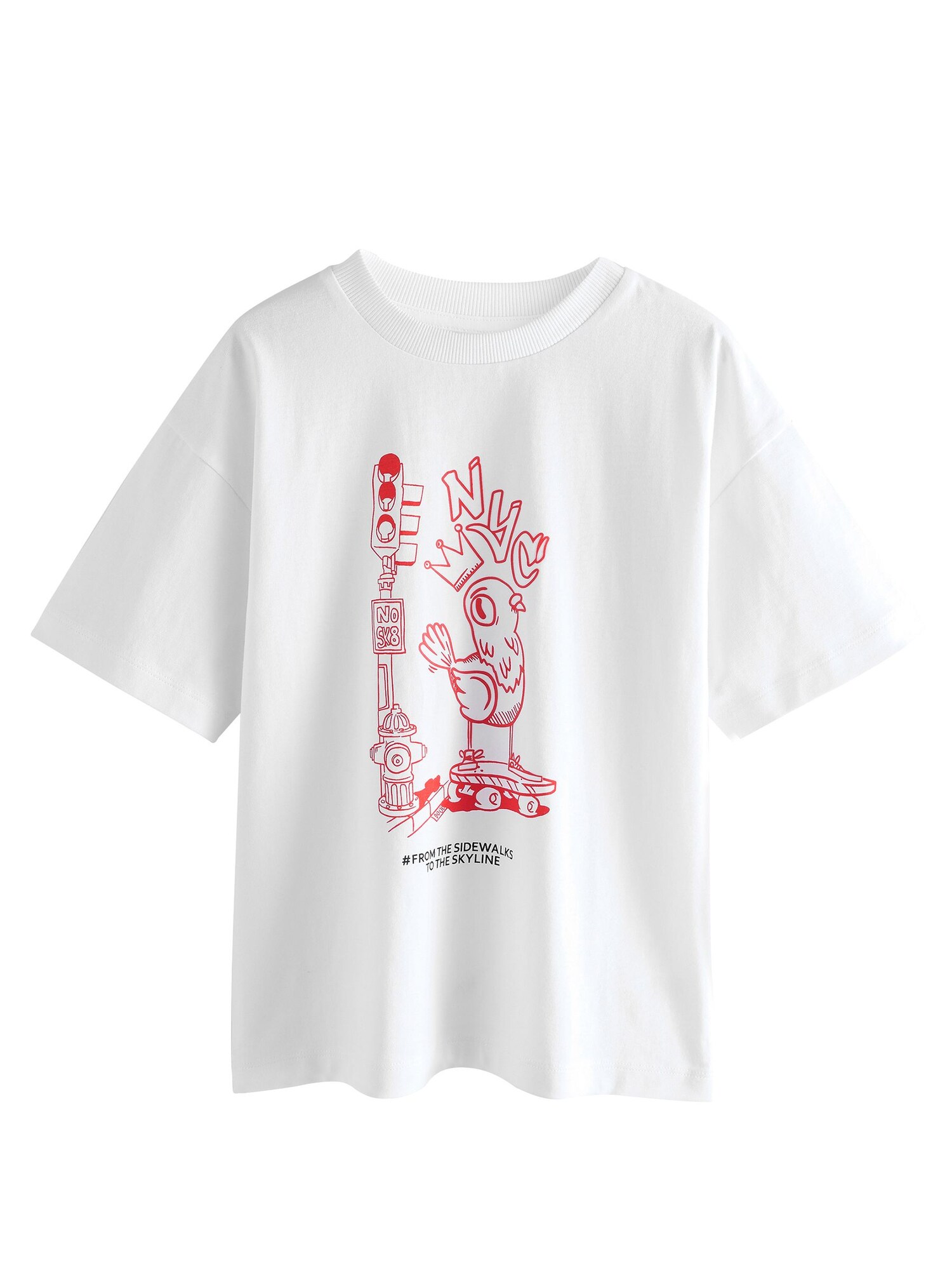 Next Tricou  roșu / negru / alb