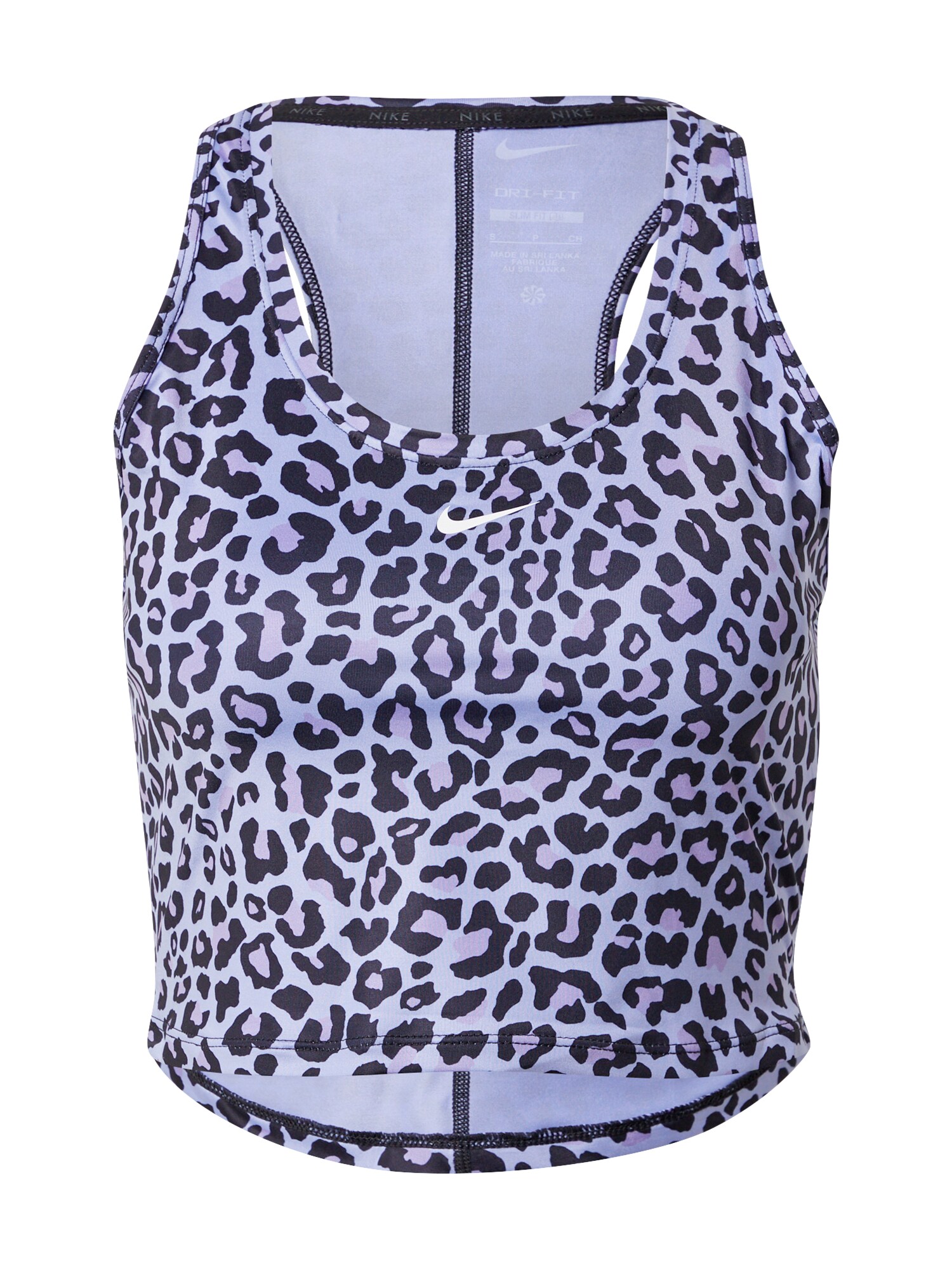 NIKE Sport top  orchidea / világoslila / fekete akciós termékkép 1