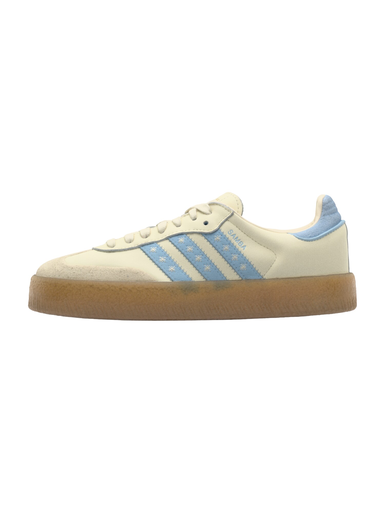 ADIDAS ORIGINALS Sneaker low SAMBAE  albastru deschis / alb lână