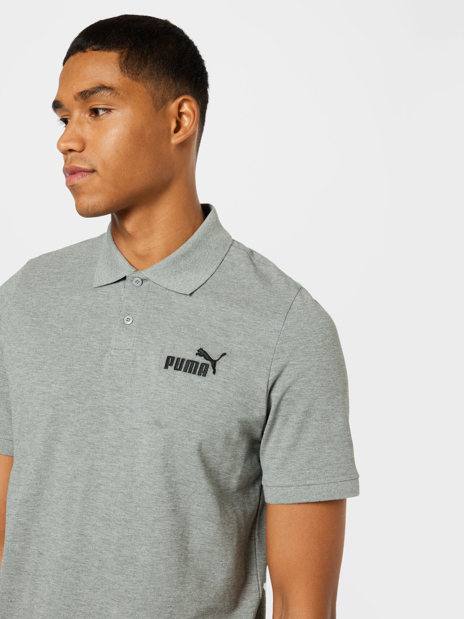 PUMA Tričko 'Essentials' sivá melírovaná / čierna (obrázok 5)