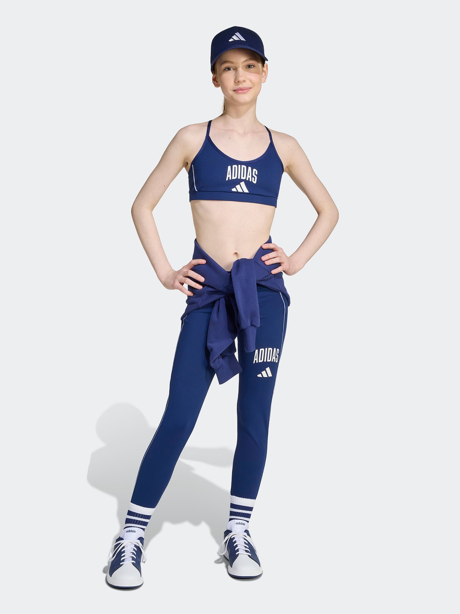 ADIDAS SPORTSWEAR Sport fehérnemű 'ESS'  sötétkék / fehér termék 2. képe
