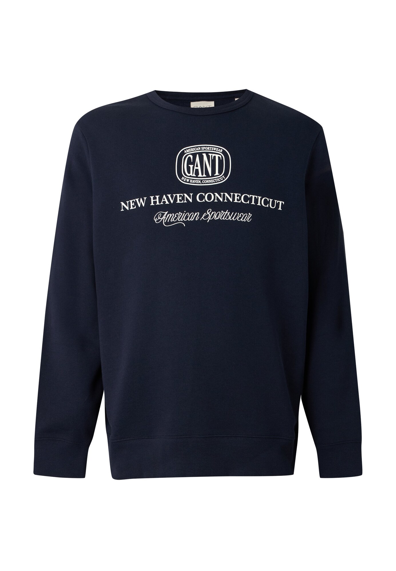 GANT Bluză de molton bleumarin / alb