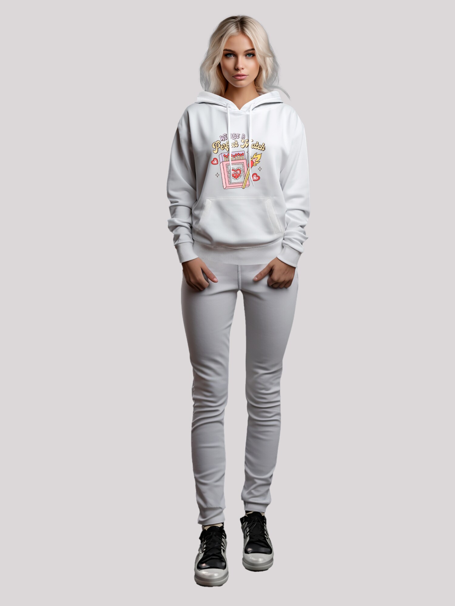 Thumbnail - F4NT4STIC Sweatshirt We Are A Perfect Match Love