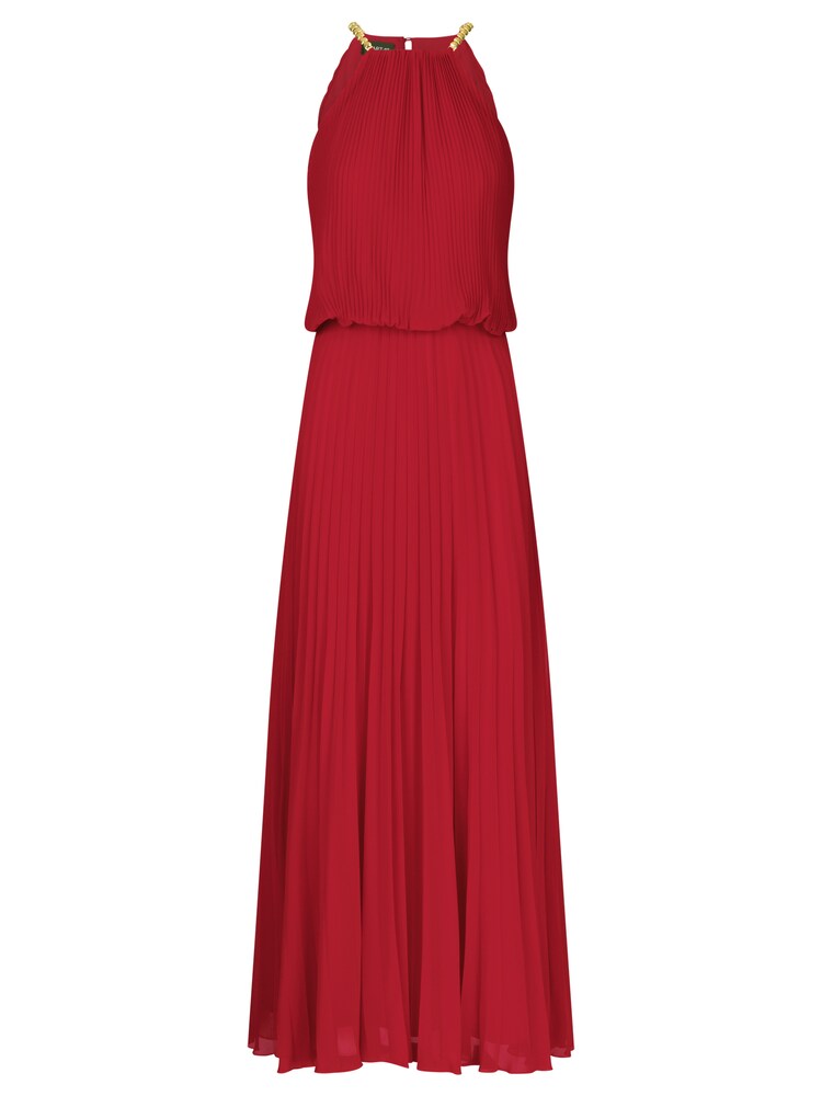 APART Plisseekleid Damen Größe 40 rot Winterkleid