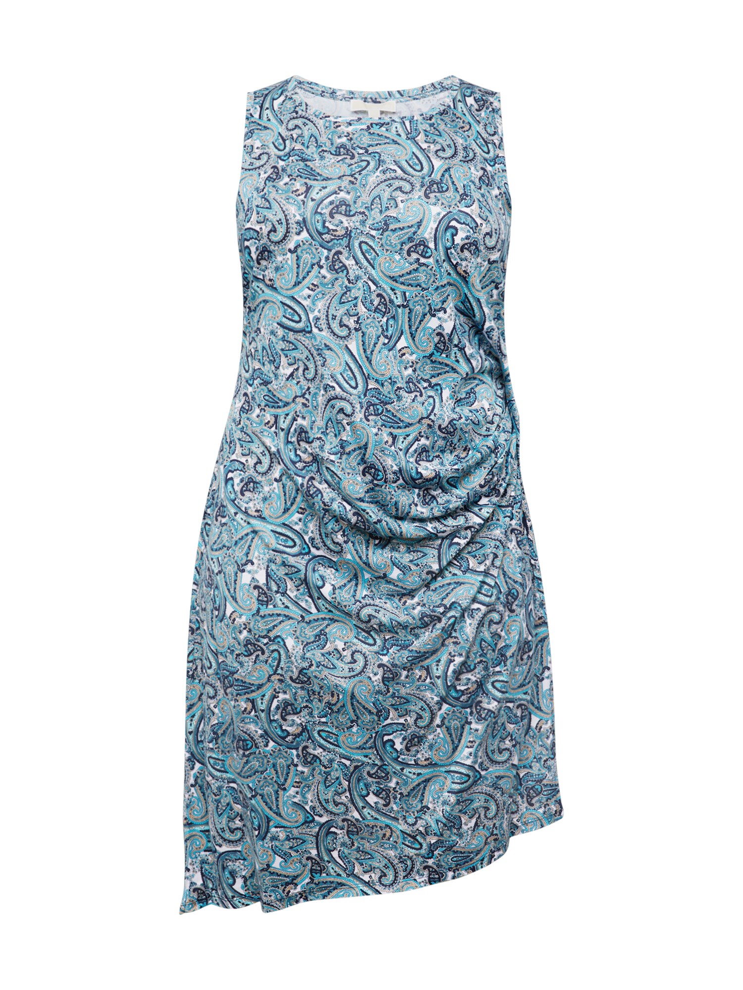 Michael Kors Plus Vestido  bege / azul noturno / azul ciano / branco