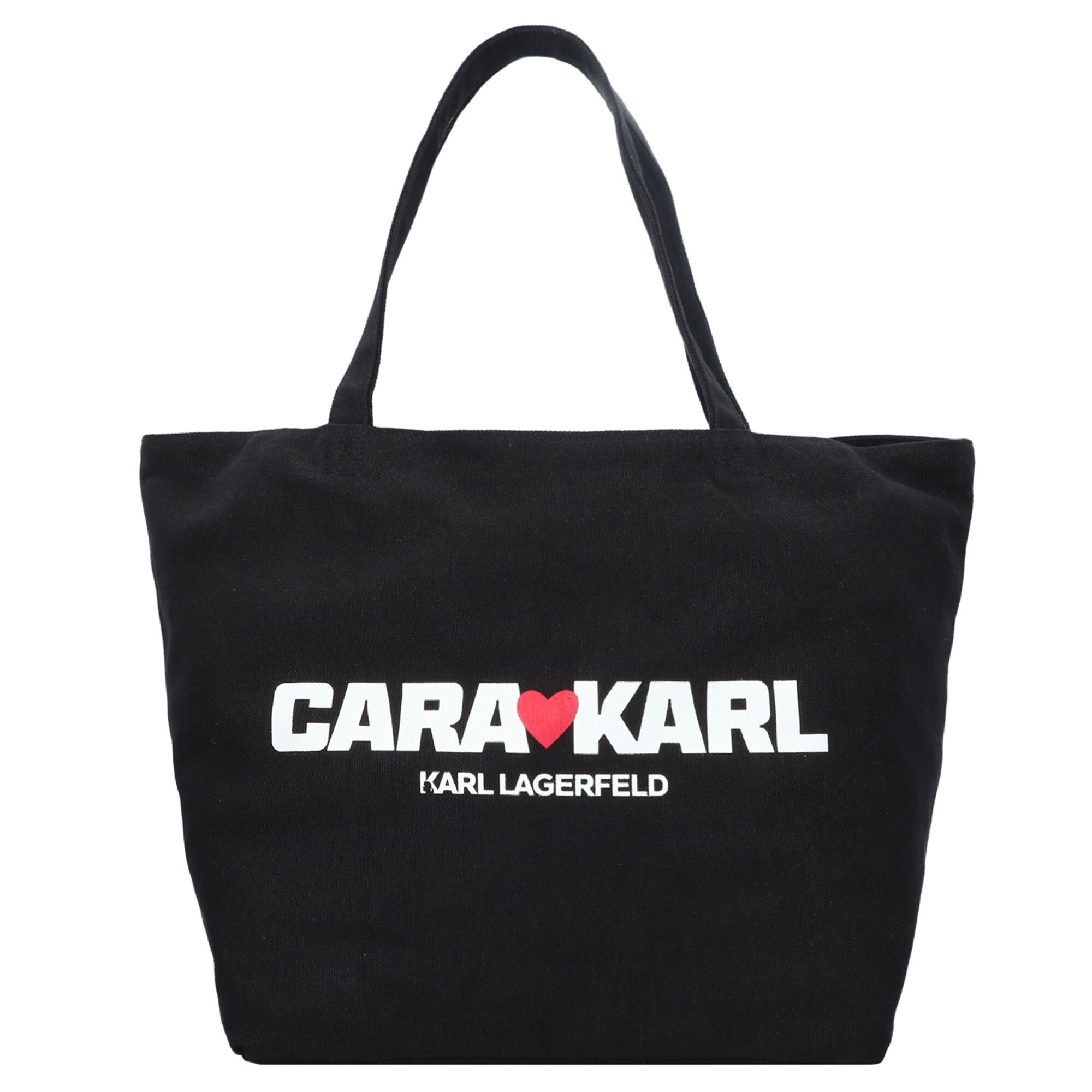 KARL LAGERFELD x CARA DELEVINGNE Shopper  vermelho / preto / branco