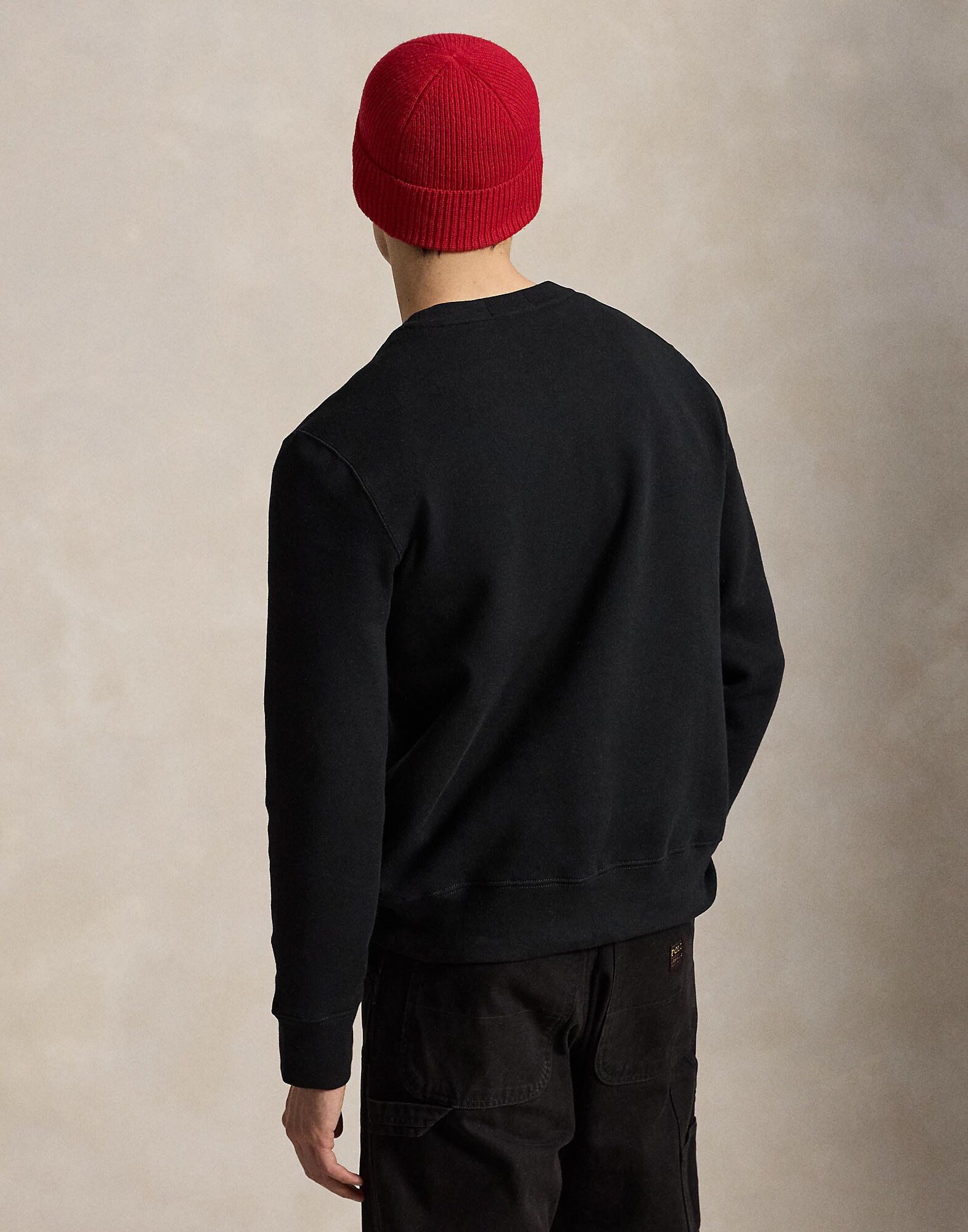 Polo Ralph Lauren Sudadera 'SEASONAL FLEECE' gris oscuro / rojo / negro / blanco – imagen 3