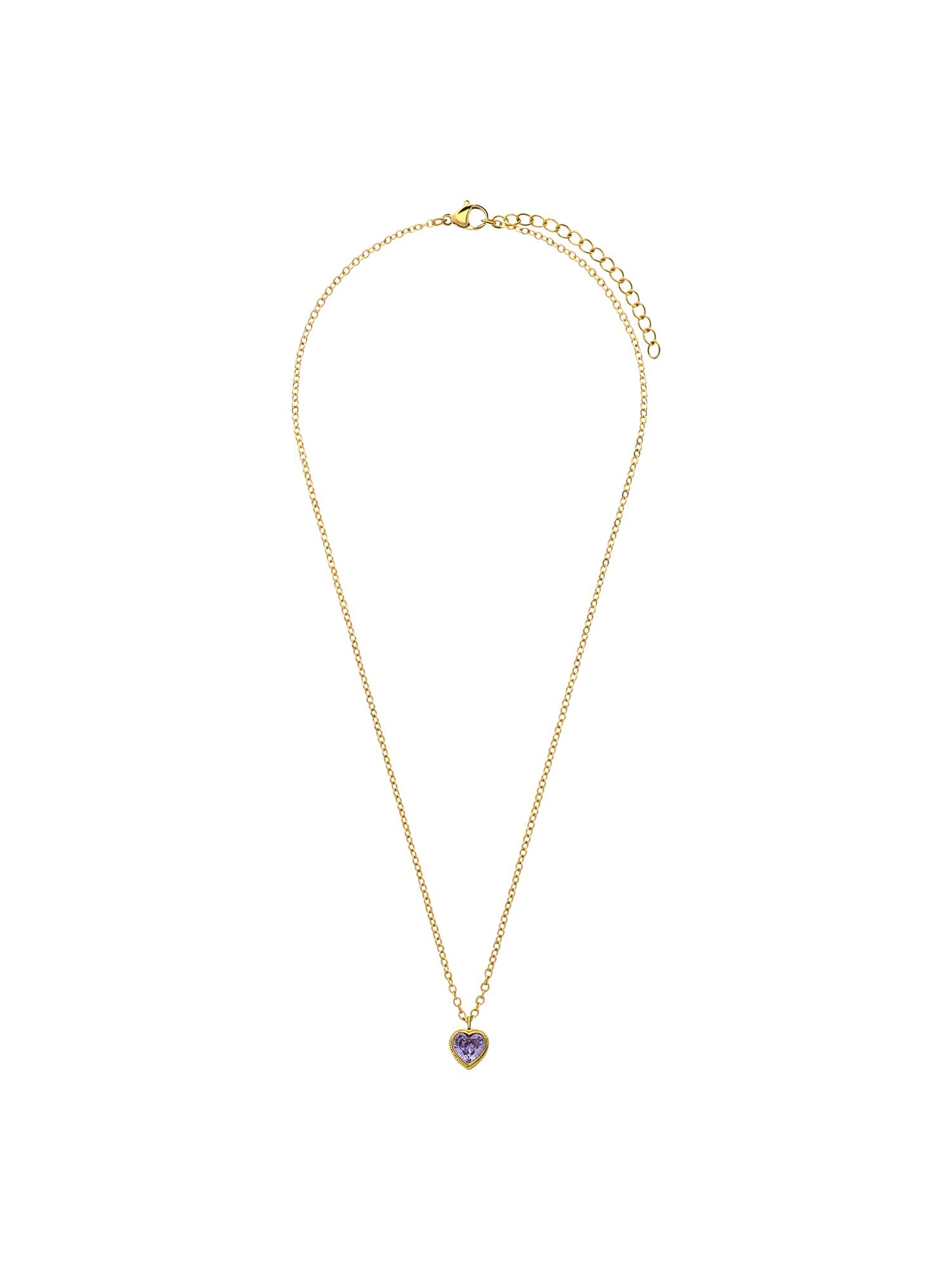 Lucardi Ketting 'Weinlese' Goud / Donkerlila