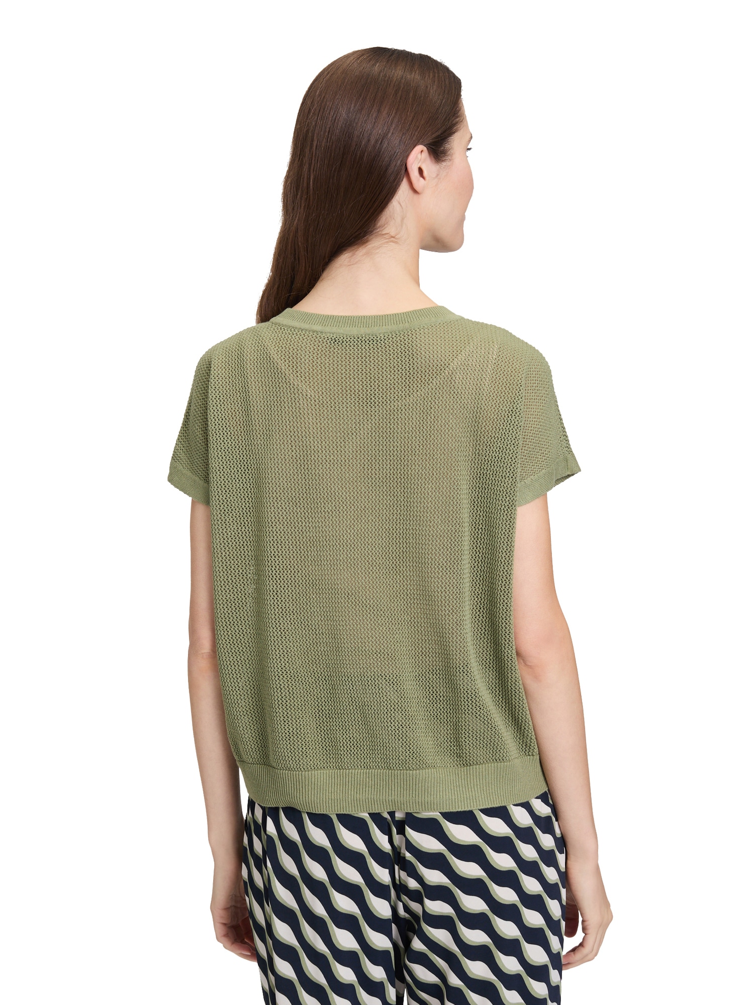 Thumbnail - Lochstrick-Pullover ohne Arm
