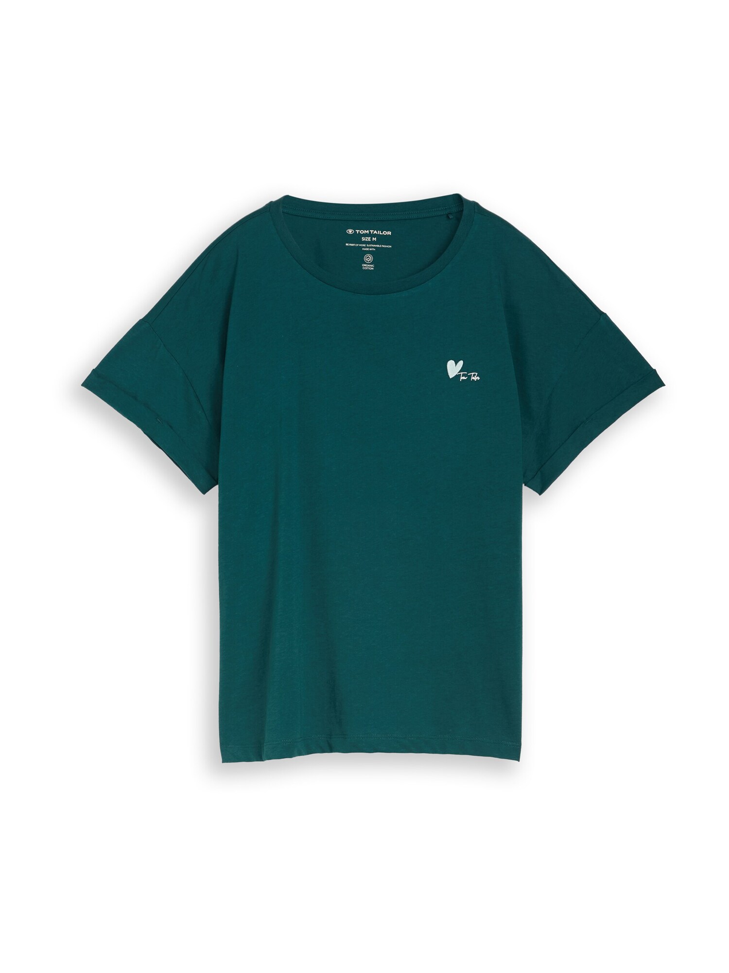 TOM TAILOR Tricou  verde smarald / verde deschis