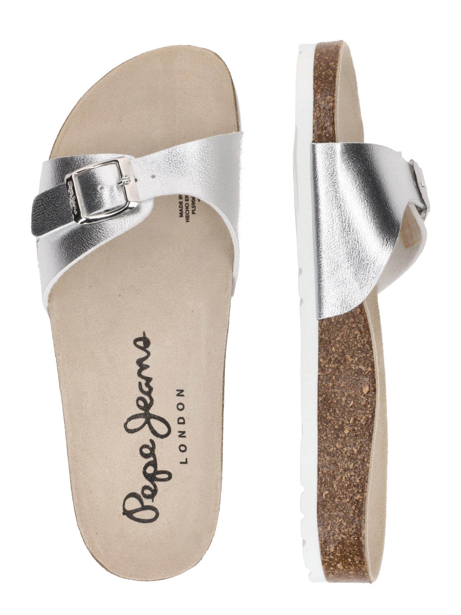 Pepe Jeans Papucs 'OBAN'  fekete / ezüst termék 2. képe