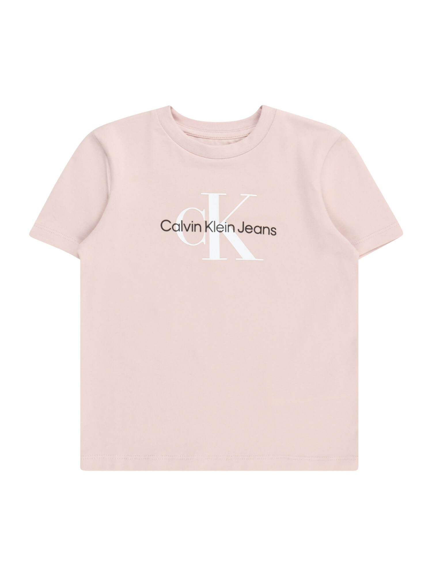 Calvin Klein Jeans Тениска  бледорозово / черно / бяло