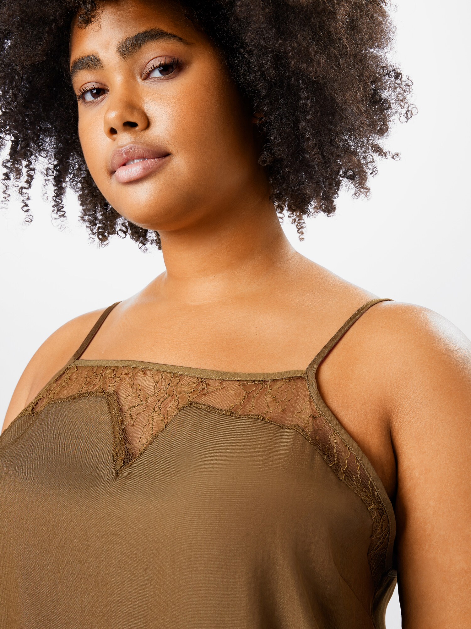 ABOUT YOU Curvy Top 'Kiara' hnedá (obrázok 5)