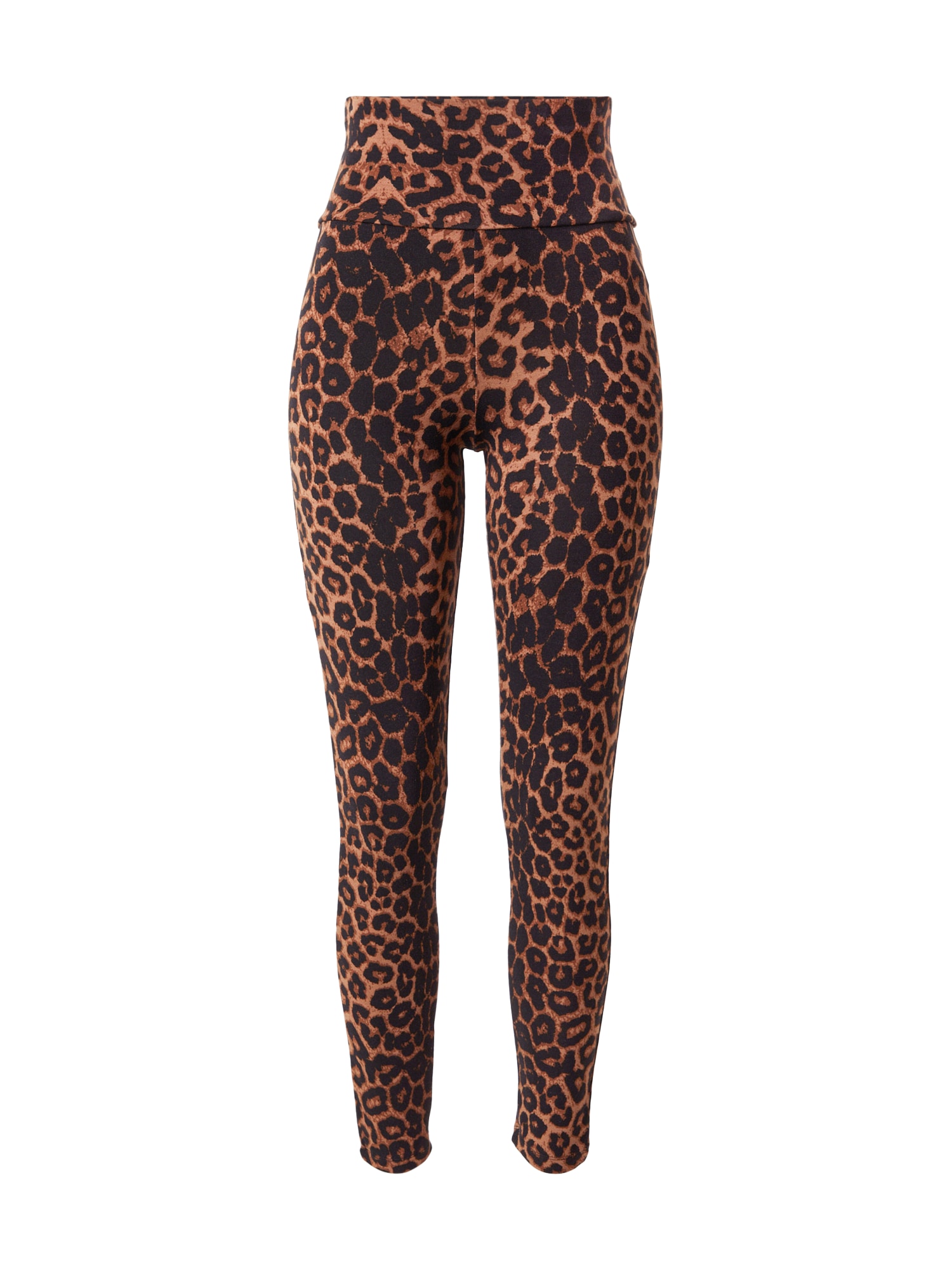 ABOUT YOU Leggings 'Connie'  gesztenyebarna / világosbarna / fekete akciós termékkép 1