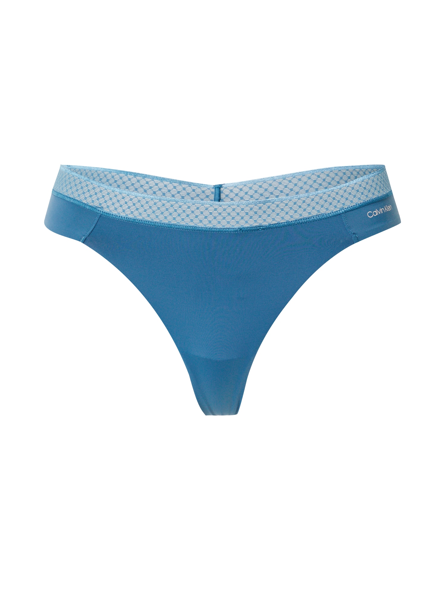 Calvin Klein Underwear Стринг  синьо / бяло