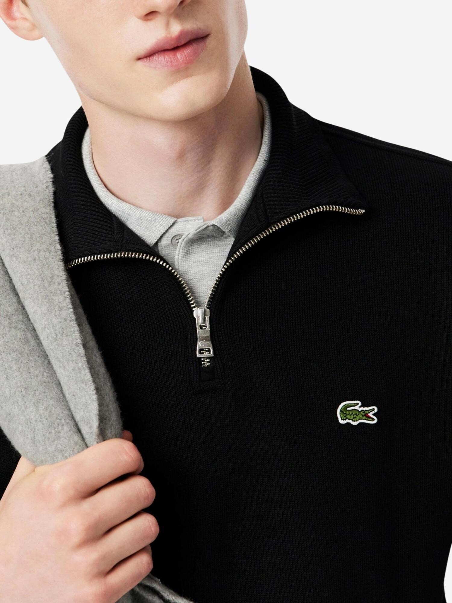 LACOSTE Jersey 'SH1927-00' negro – imagen 3