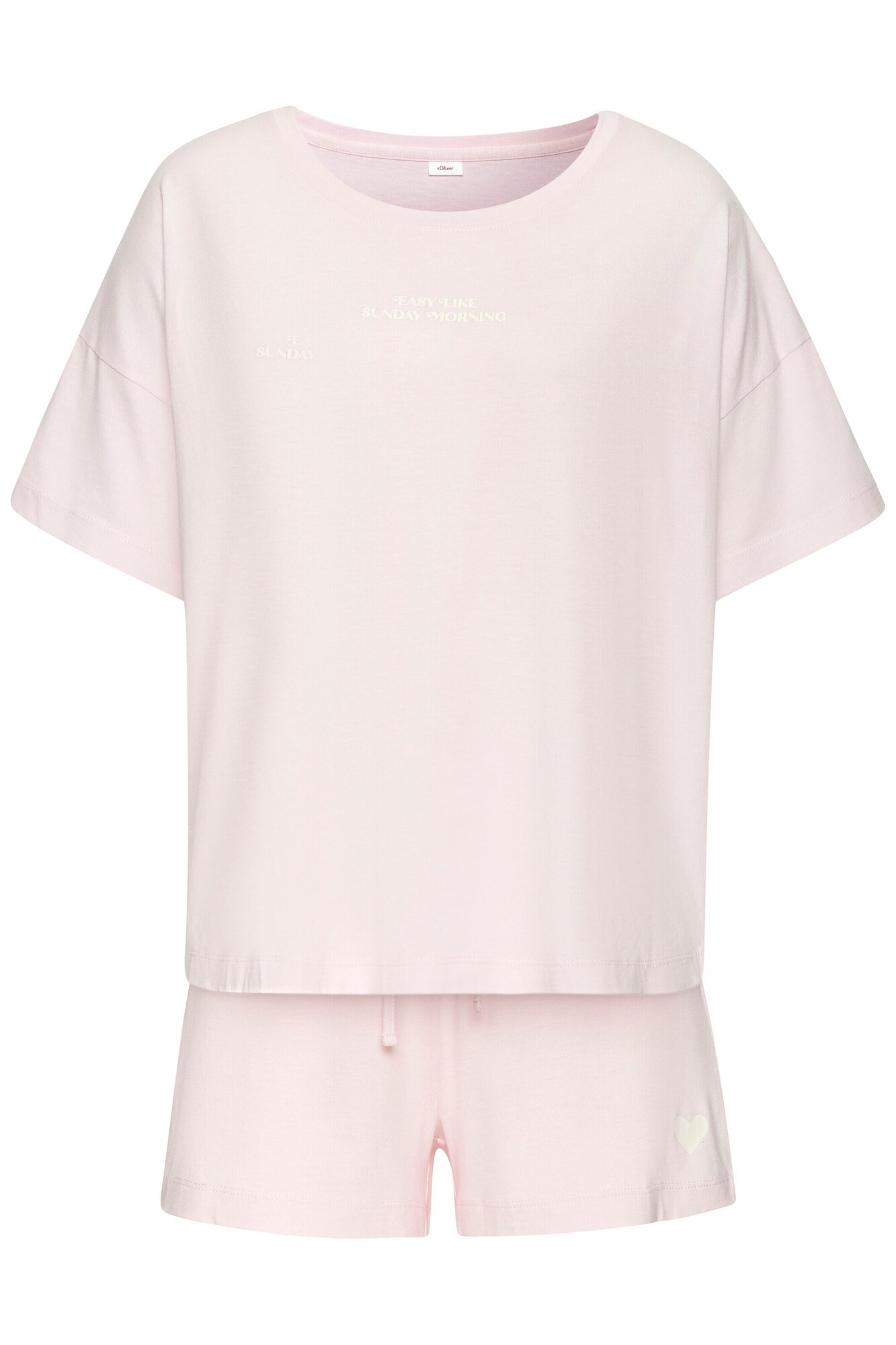 s.Oliver Pantaloni scurți  rosé / alb