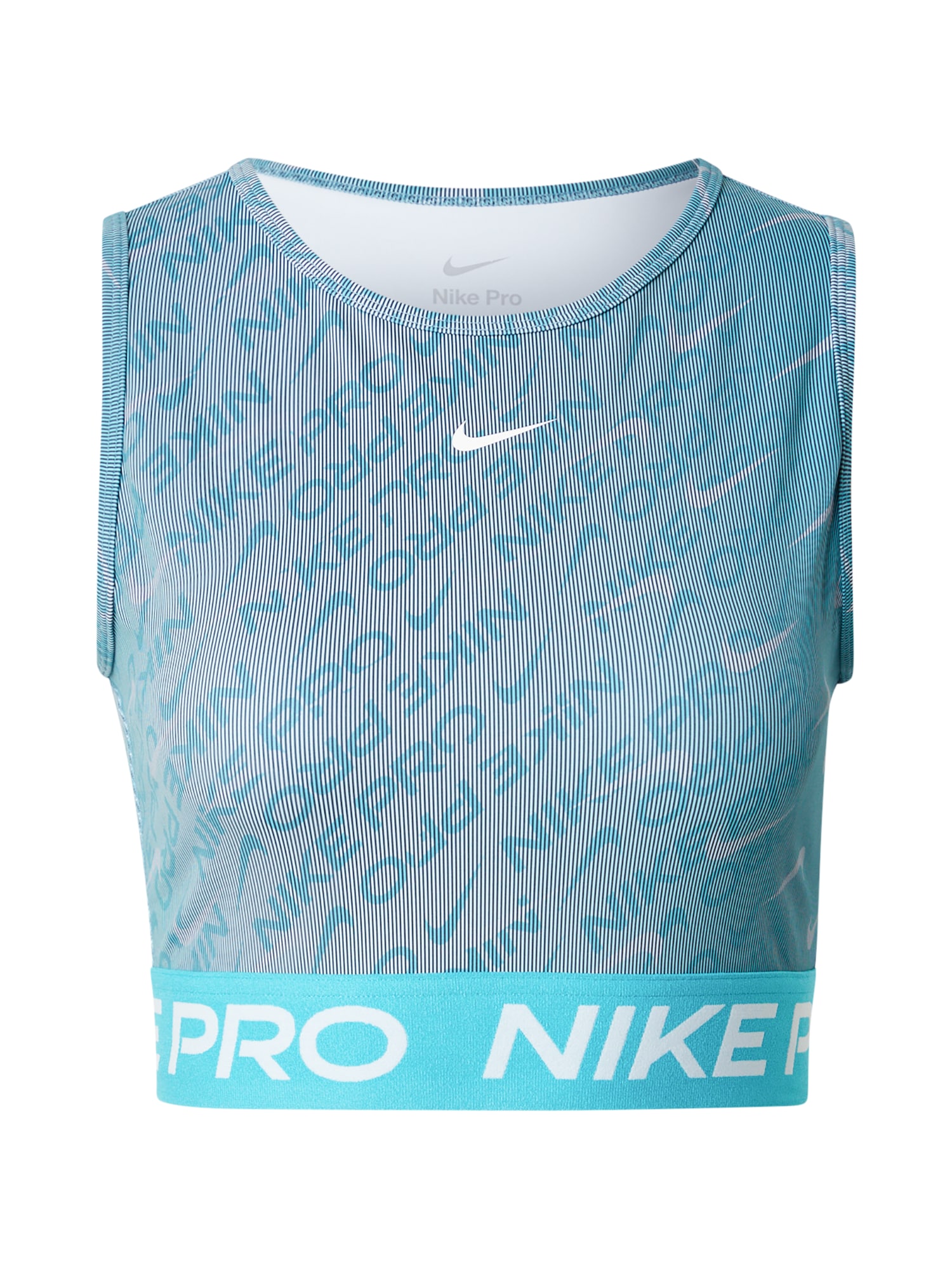 NIKE Športový top  modrá / nebesky modrá / biela