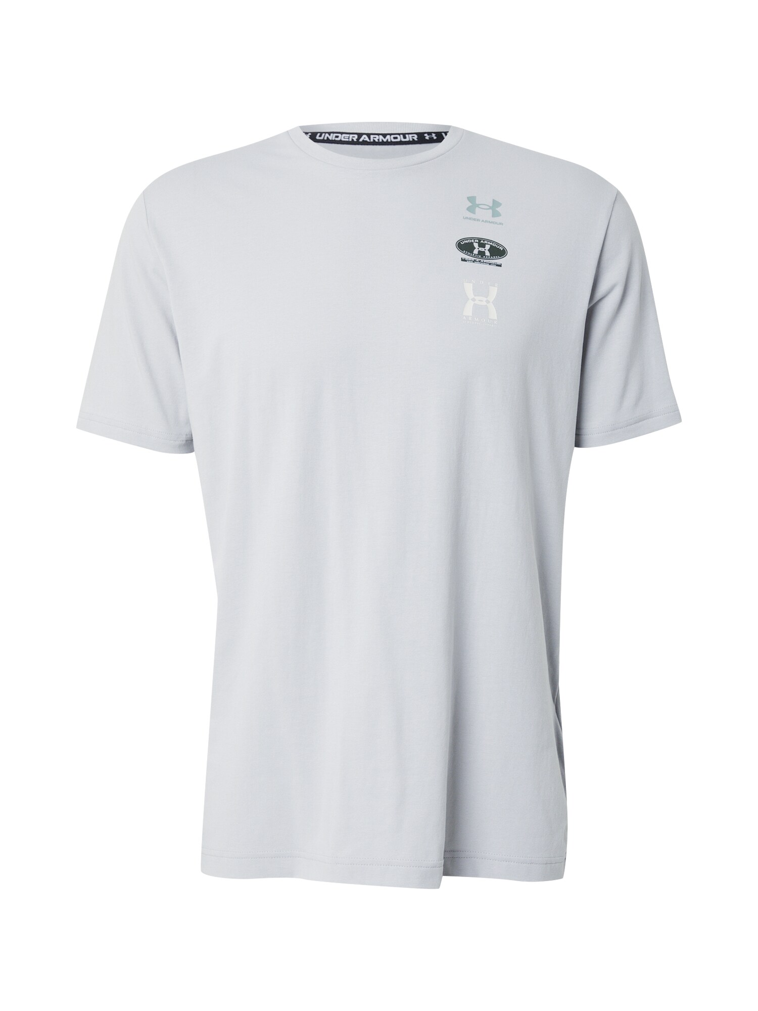 UNDER ARMOUR Funkcionális felső  világosszürke / fenyő / világoszöld / fehér akciós termékkép 1