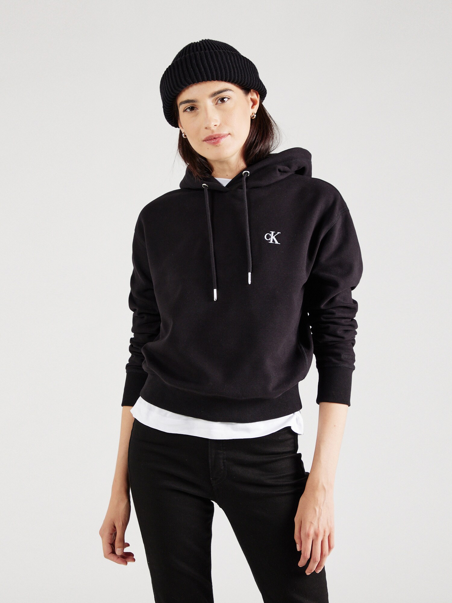 Calvin Klein Jeans Tréning póló  fekete / fehér termék 2. képe
