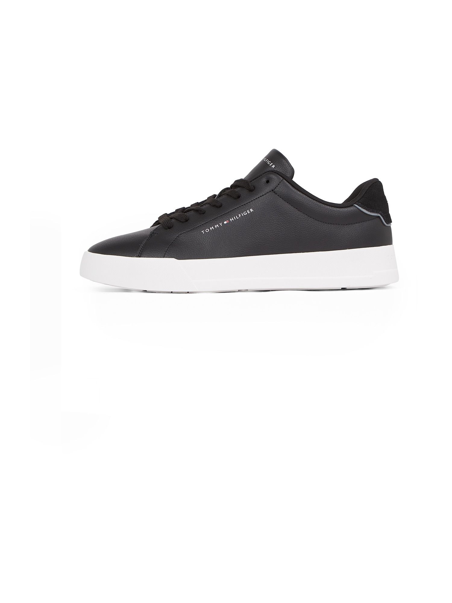 TOMMY HILFIGER Sneaker low Court Ess  negru / alb