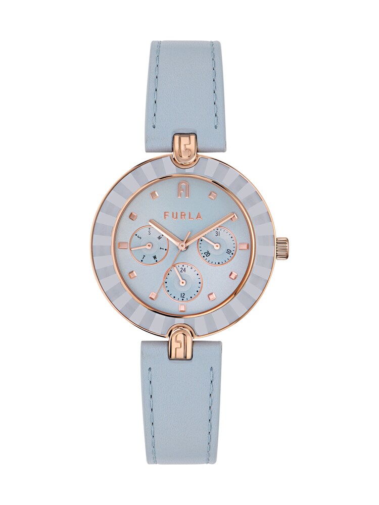 FURLA Uhr Damen Größe One Size blau / rosegold