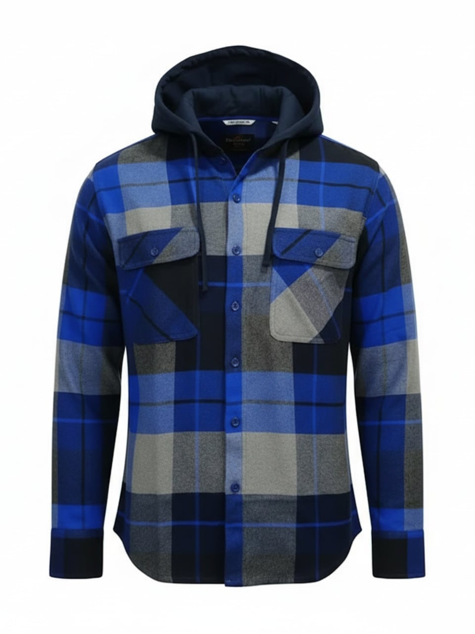 Skjorta 'Mens flannel with hooddie'
