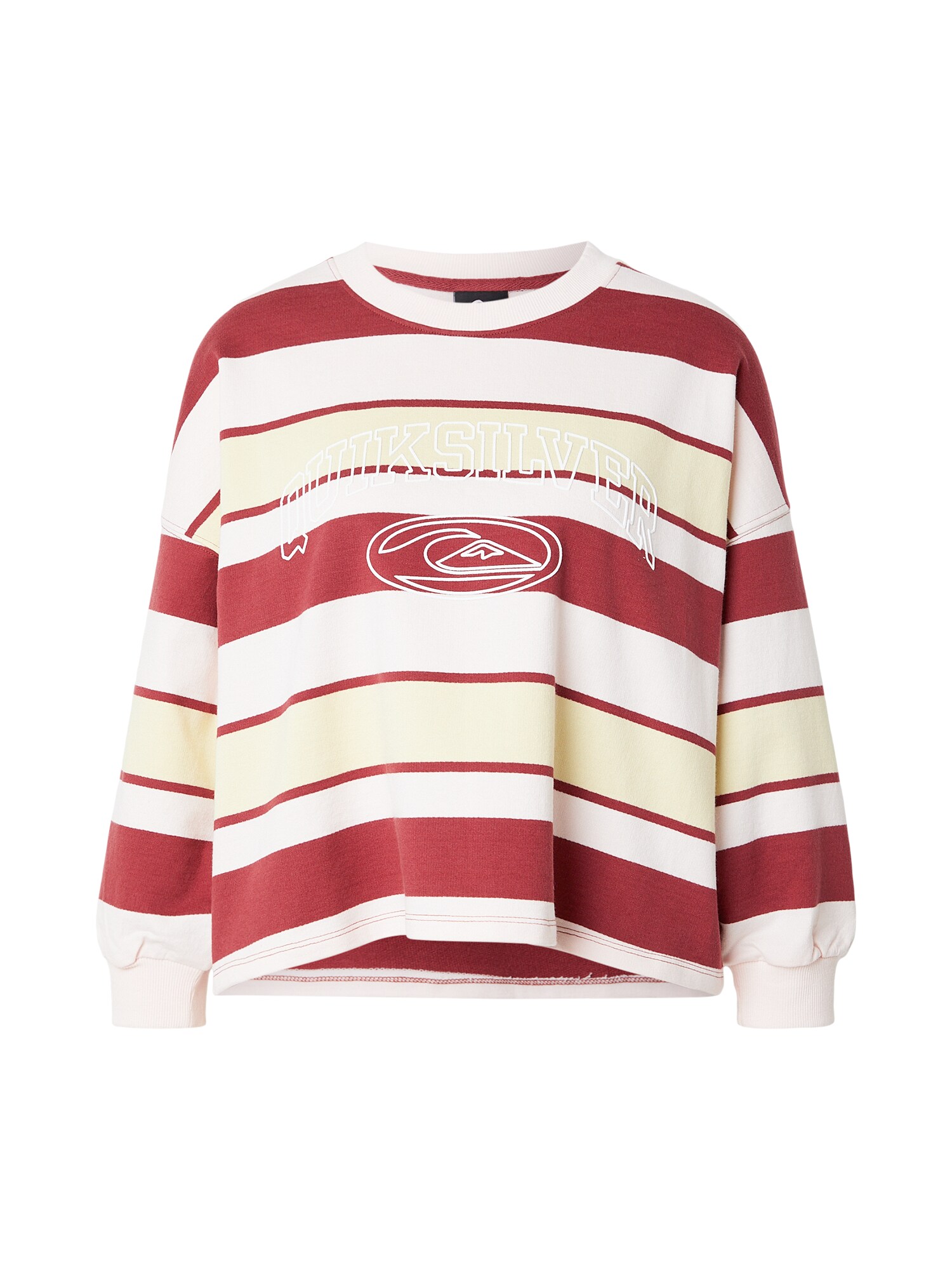 QUIKSILVER Majica 'BRIGHTCW'  rjasto rjava / pastelno rumena / naravno bela