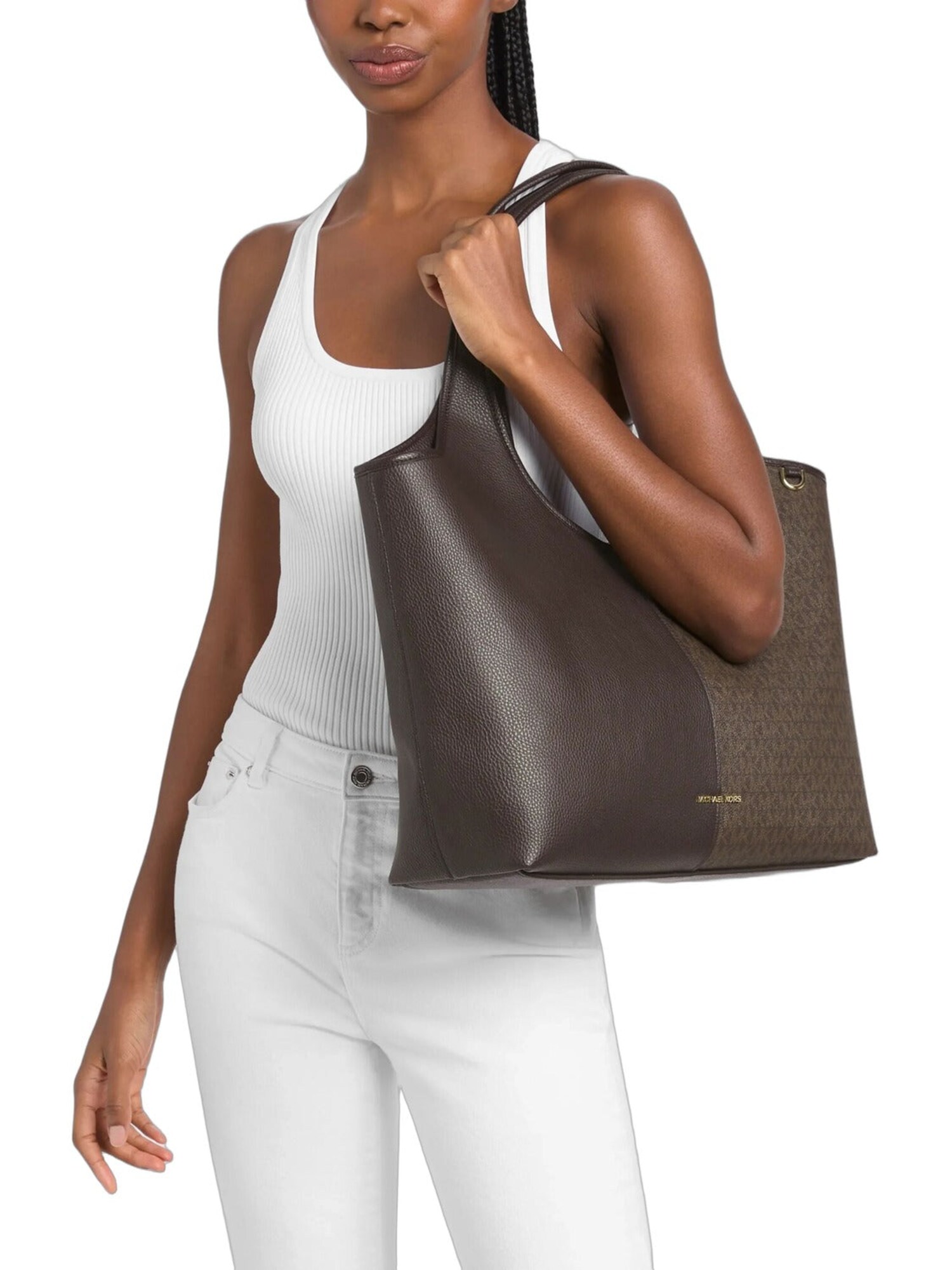 Michael Kors Bolso tote Henly grande texturizado con logotipo