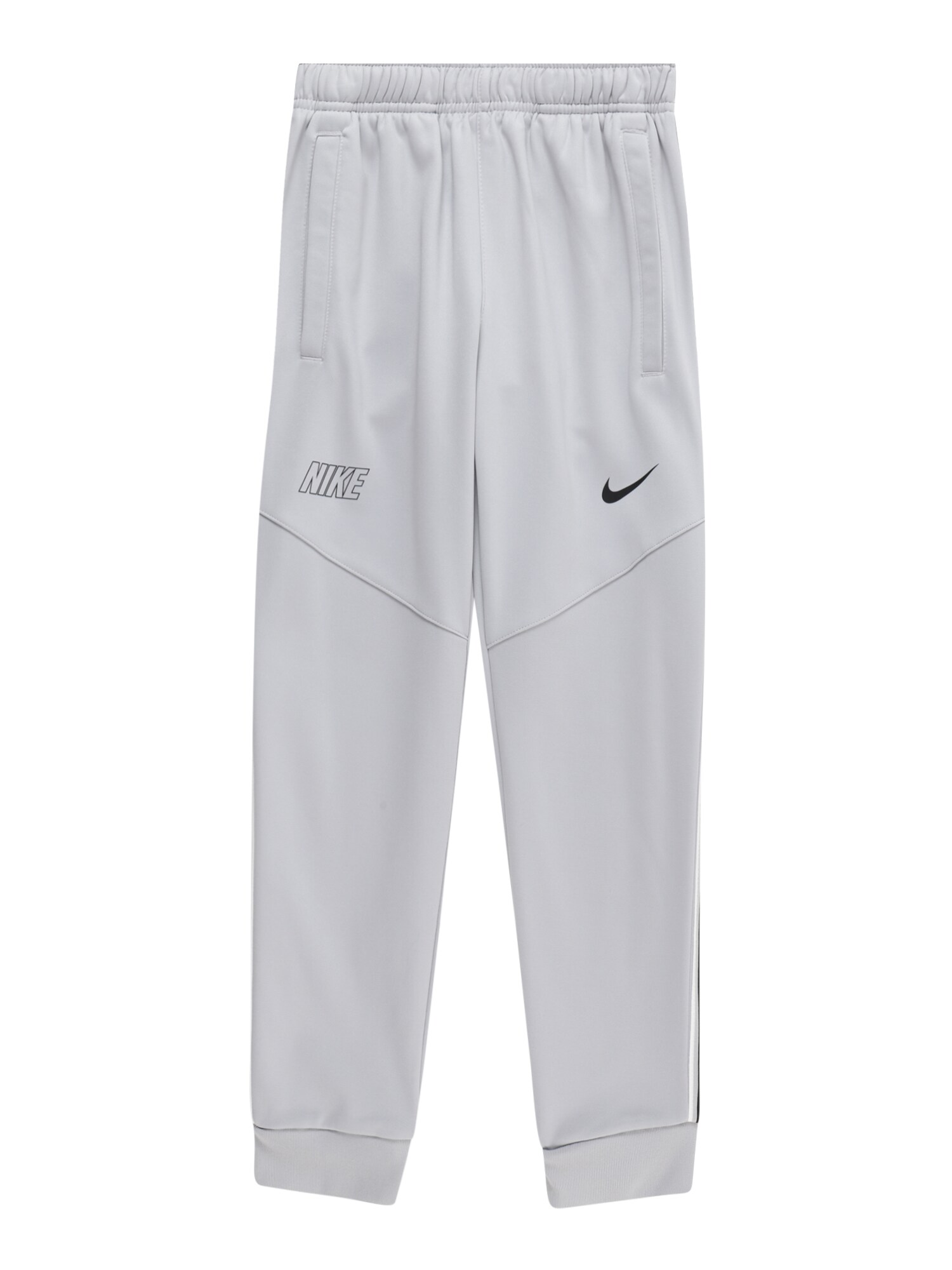 Nike Sportswear Hlače  srebrno-siva / črna / bela