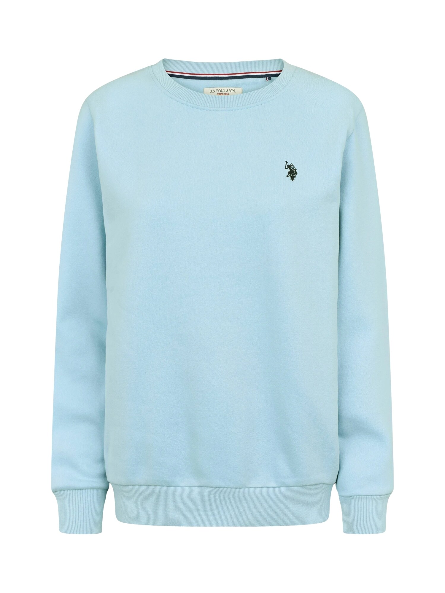 U.S. POLO ASSN. Bluză de molton 'UWHelen'  albastru deschis / verde pin