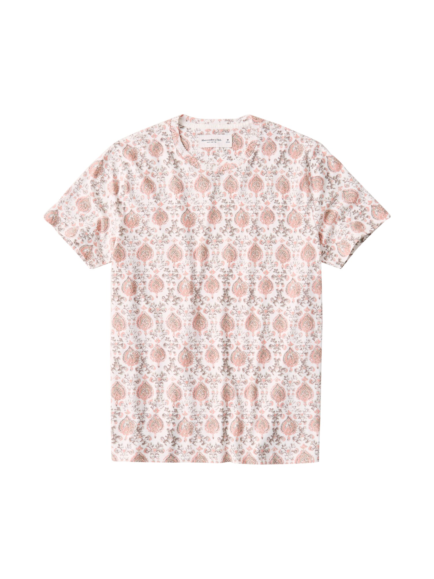 Abercrombie & Fitch Marškinėliai  balta / rožių spalva