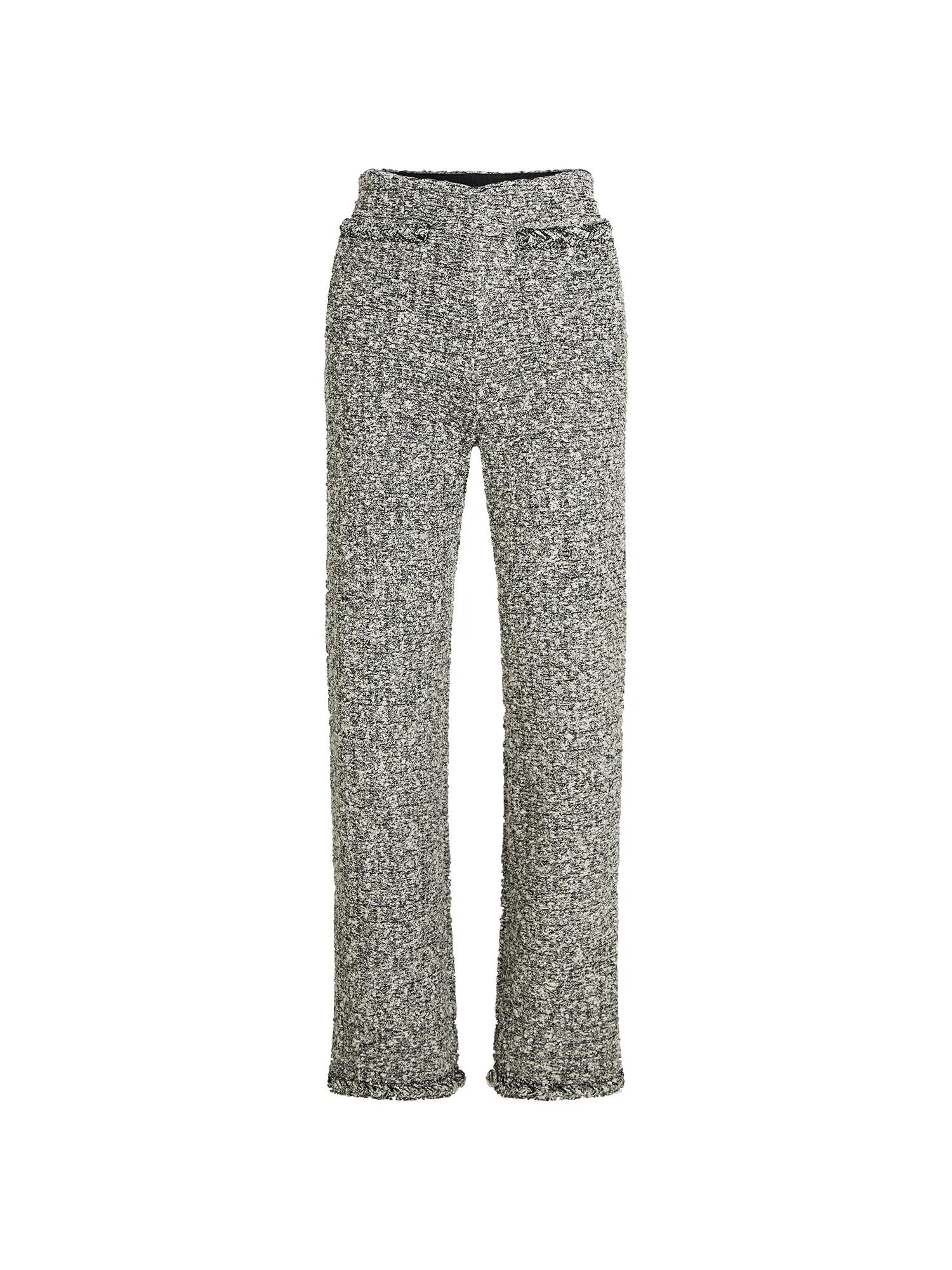 Karl Lagerfeld Pantaloni  negru / alb