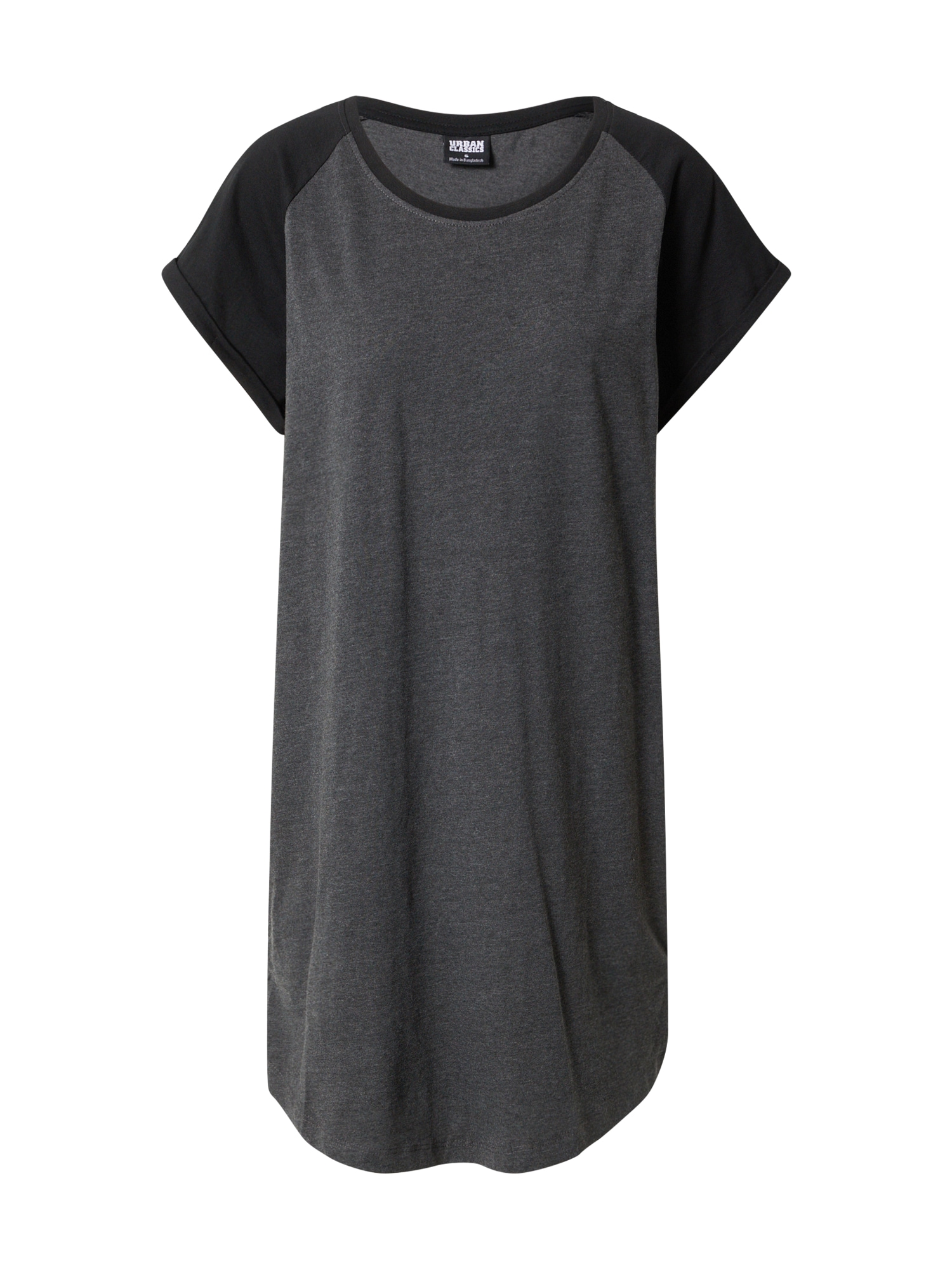 Urban Classics Rochie  gri metalic / negru