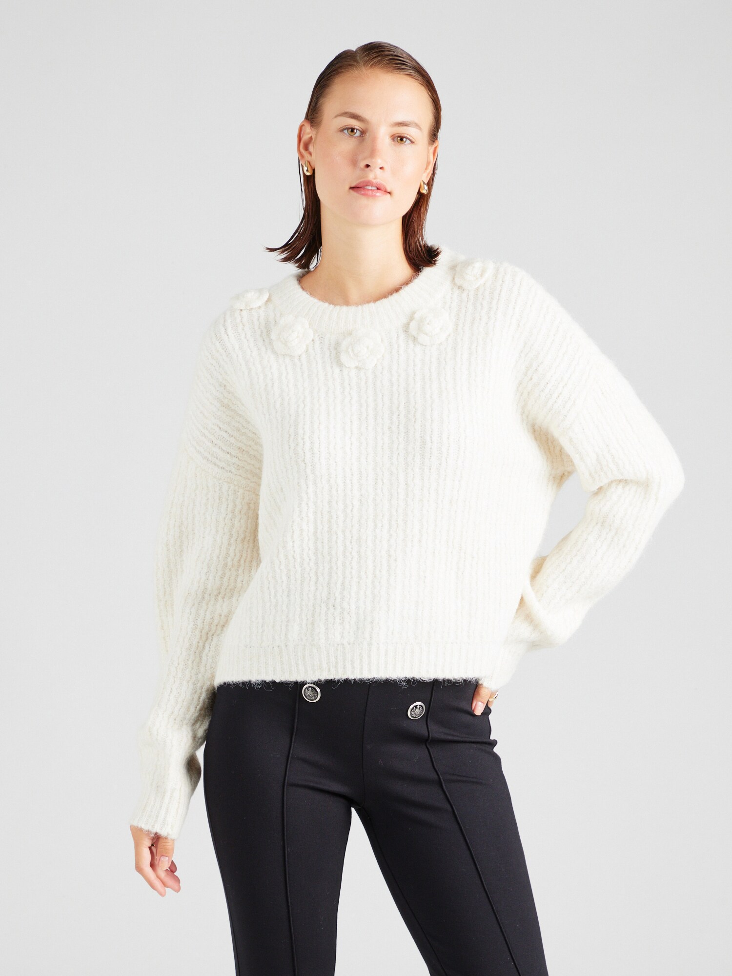 VERO MODA Pulóver 'Aletta'  világos bézs termék 2. képe