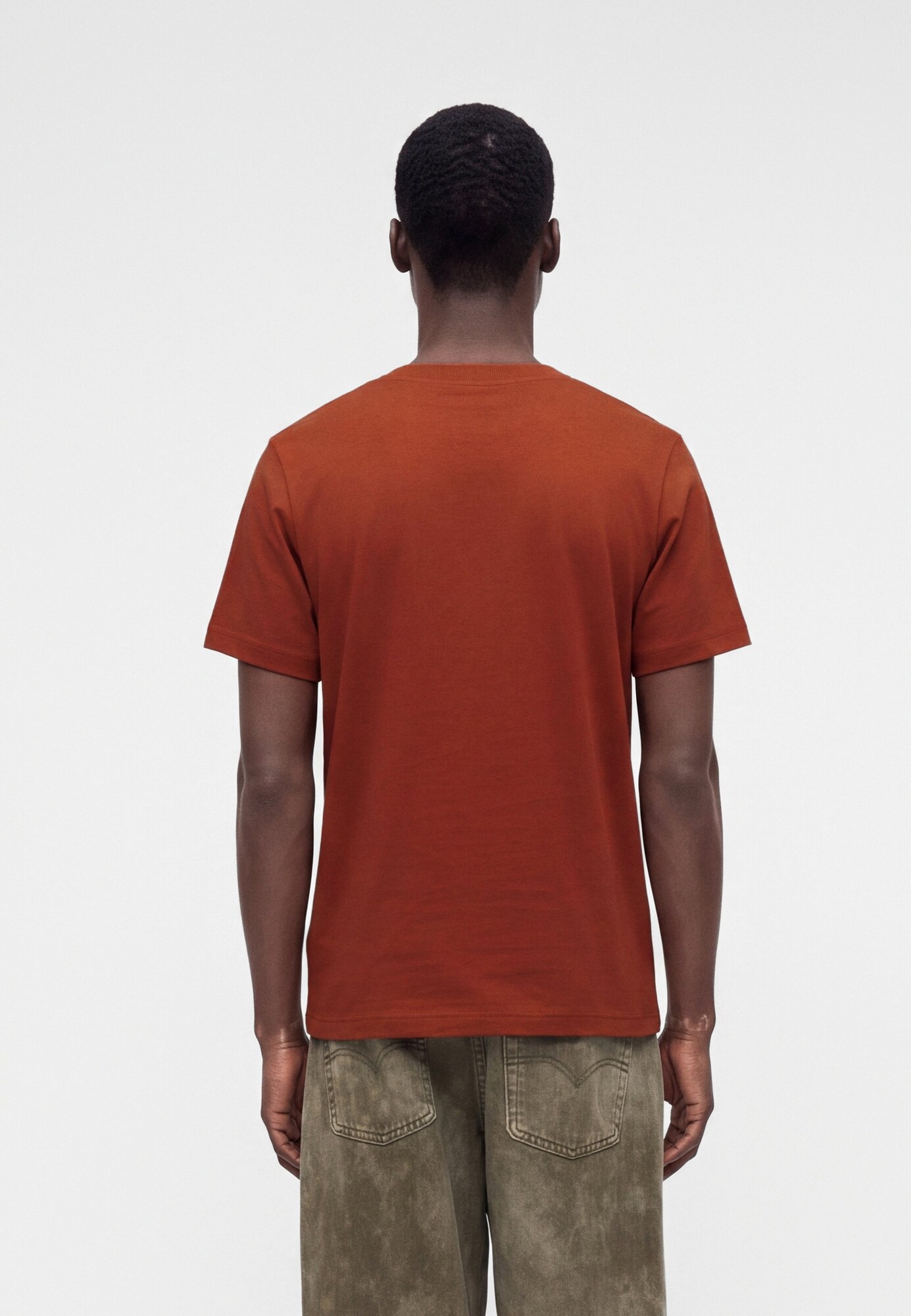 New balance Camiseta marrón castaño / blanco – imagen 3
