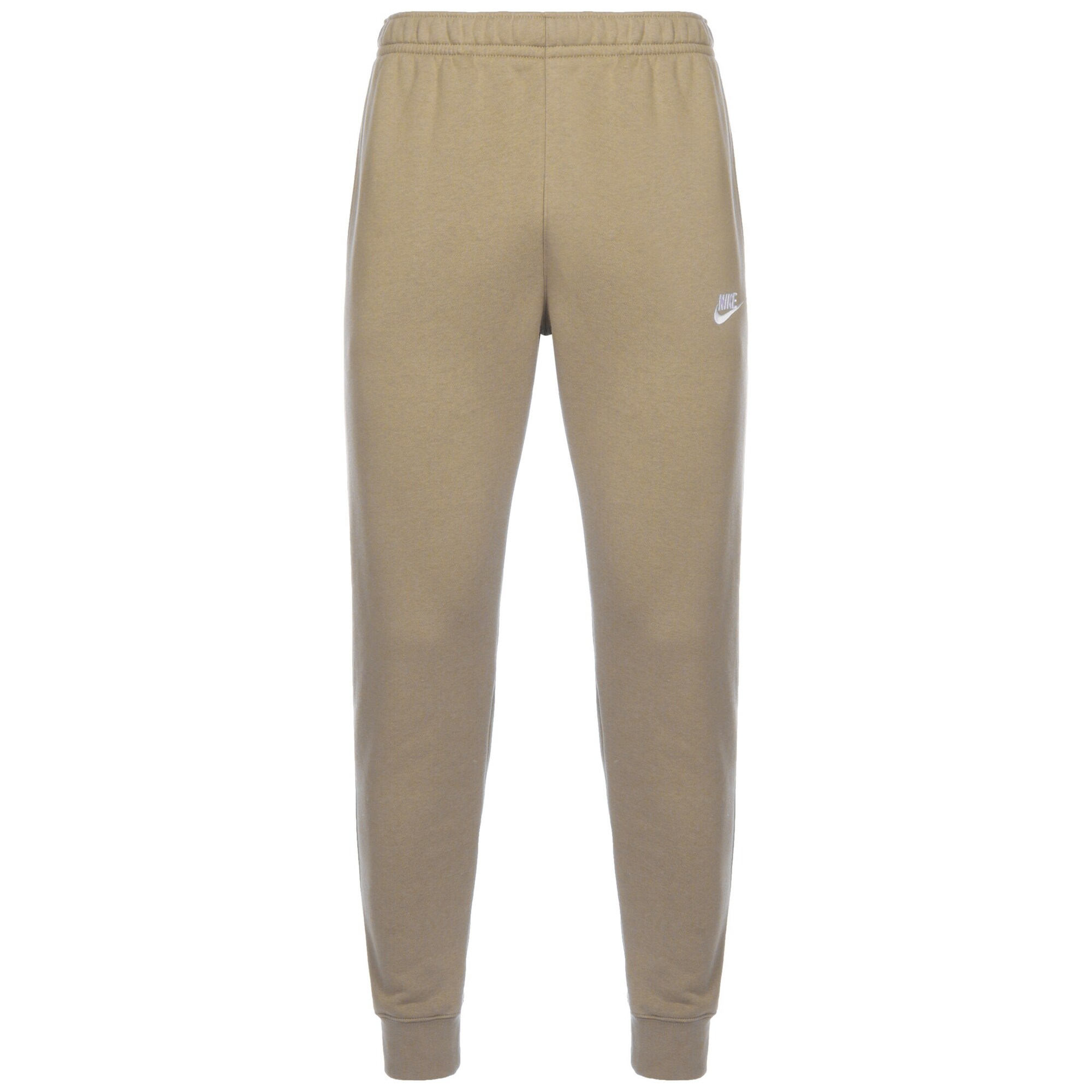 Nike Sportswear Bukser 'Club Fleece'  mørkebeige / hvid