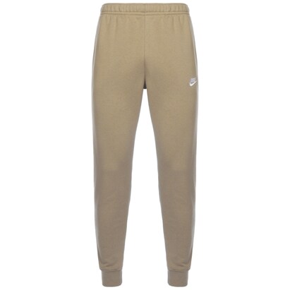 Nike Sportswear Broek ‘Club Fleece’ Donkerbeige / Wit