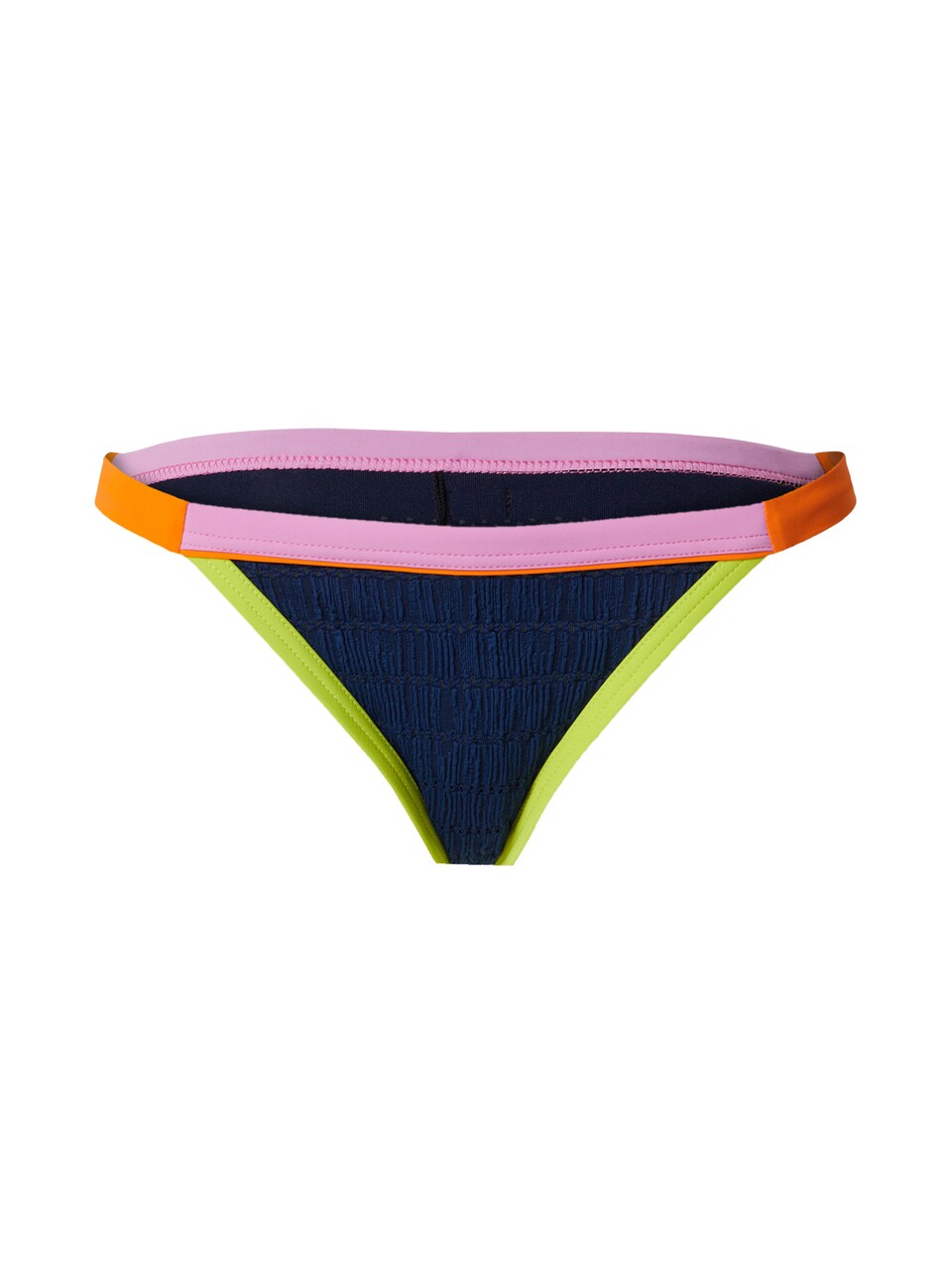 Bikiniunderdel marinblå / ljusgrön / orange