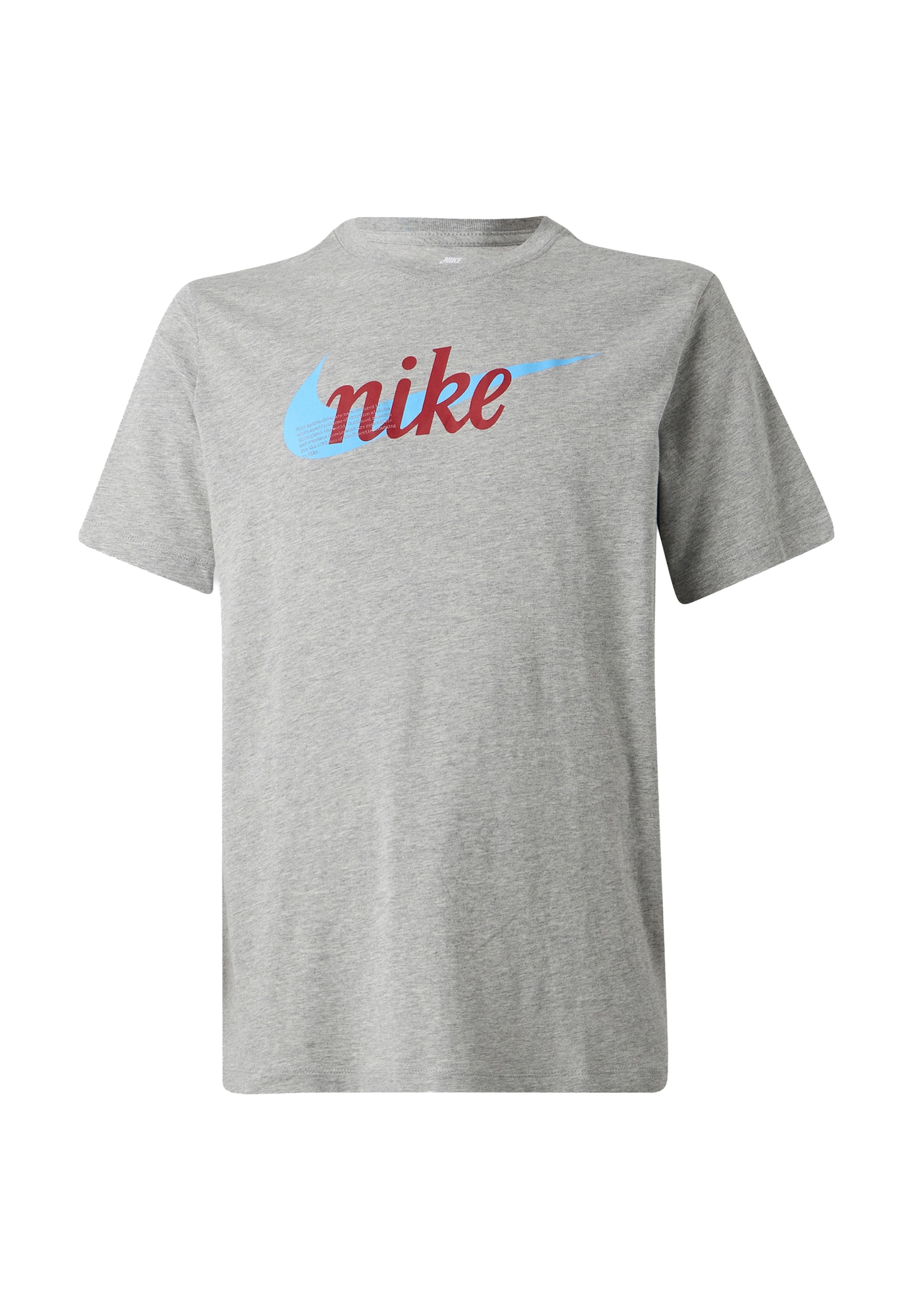 Nike Sportswear Tricou albastru deschis / gri amestecat / roșu bordeaux