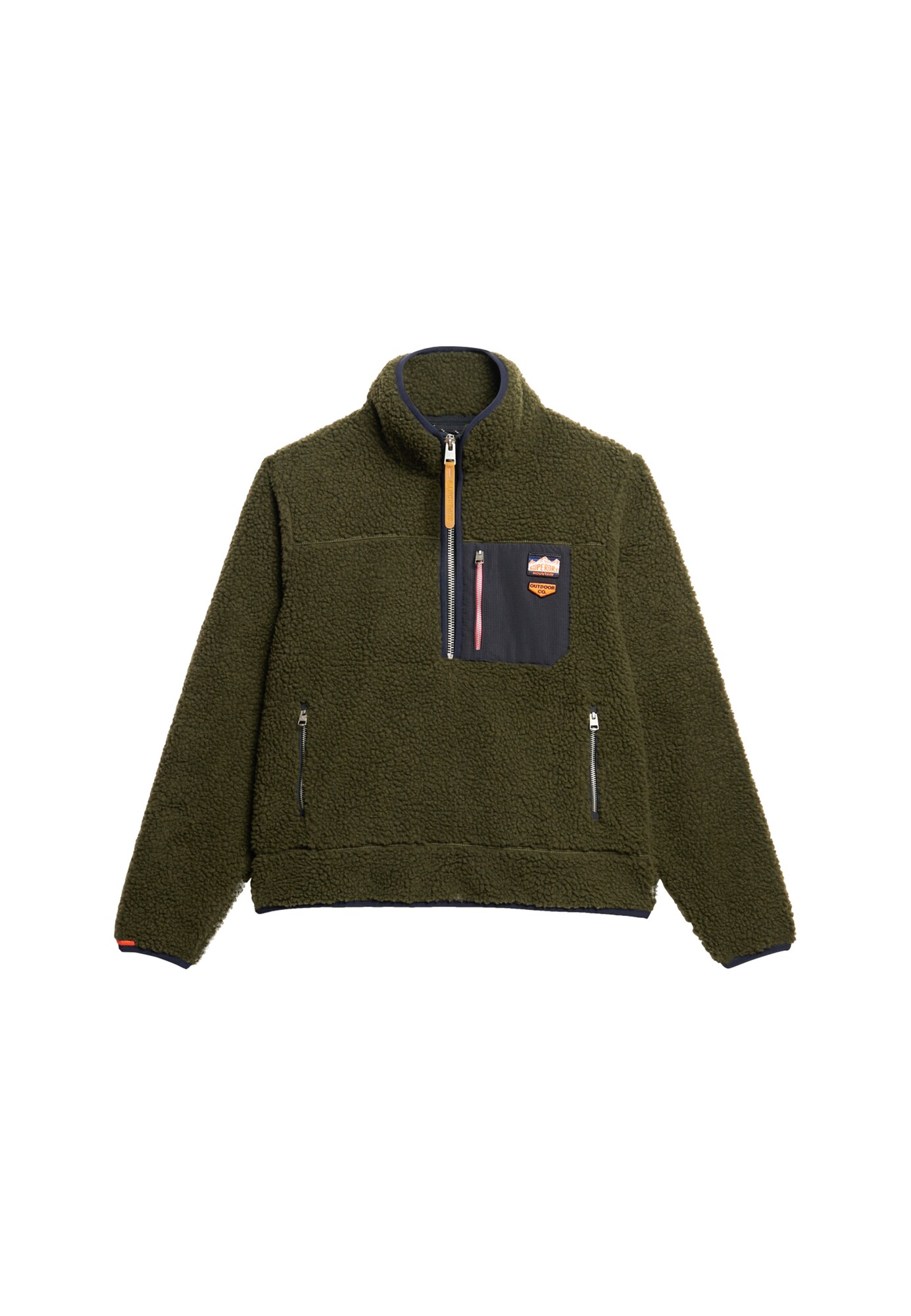 Superdry Pulóver  tengerészkék / zöld / narancs akciós termékkép 1