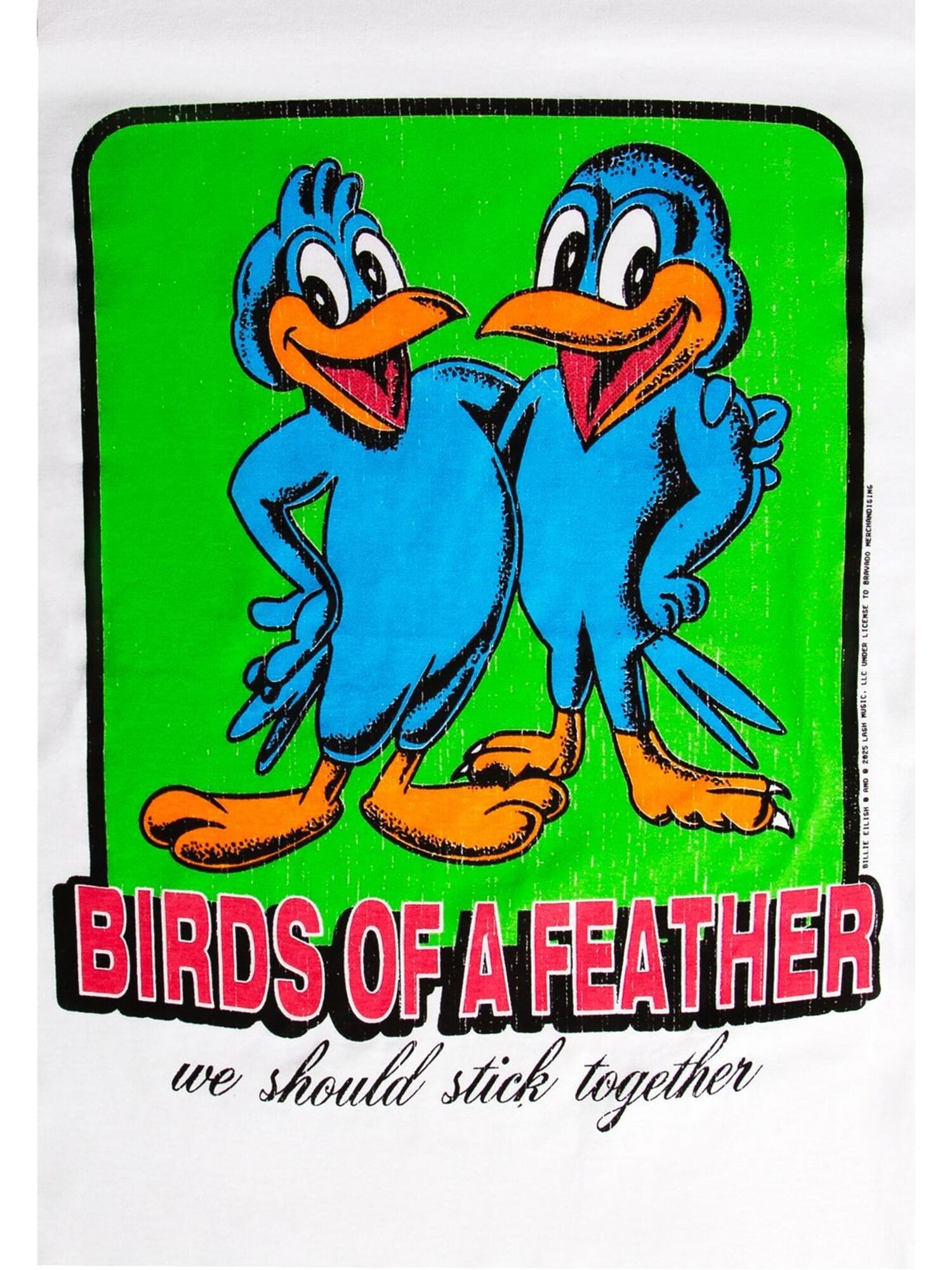 Billie Eilish Camiseta 'Billie Eilish Birds Of A Feather Organic T-Shirt' blanco – imagen 3